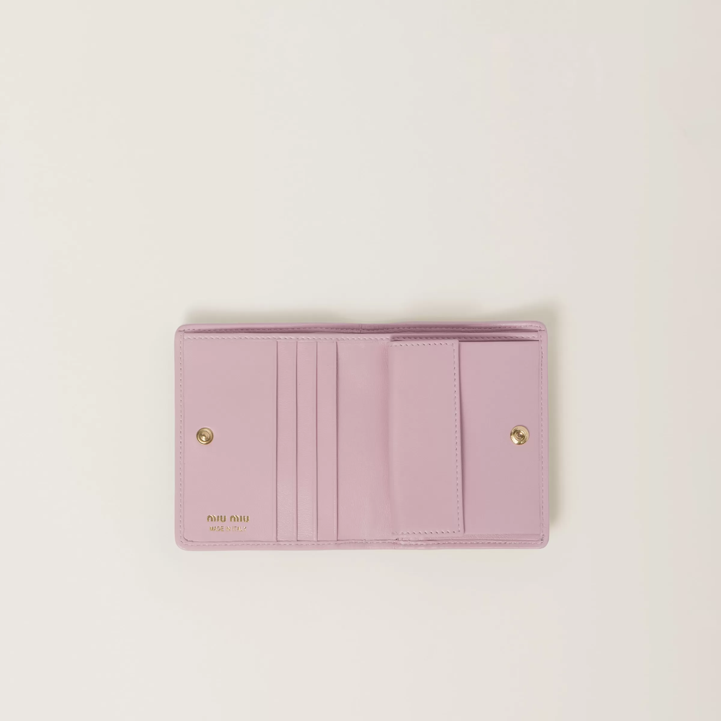 Miu Miu Small Matelassé Nappa Leather Wallet |