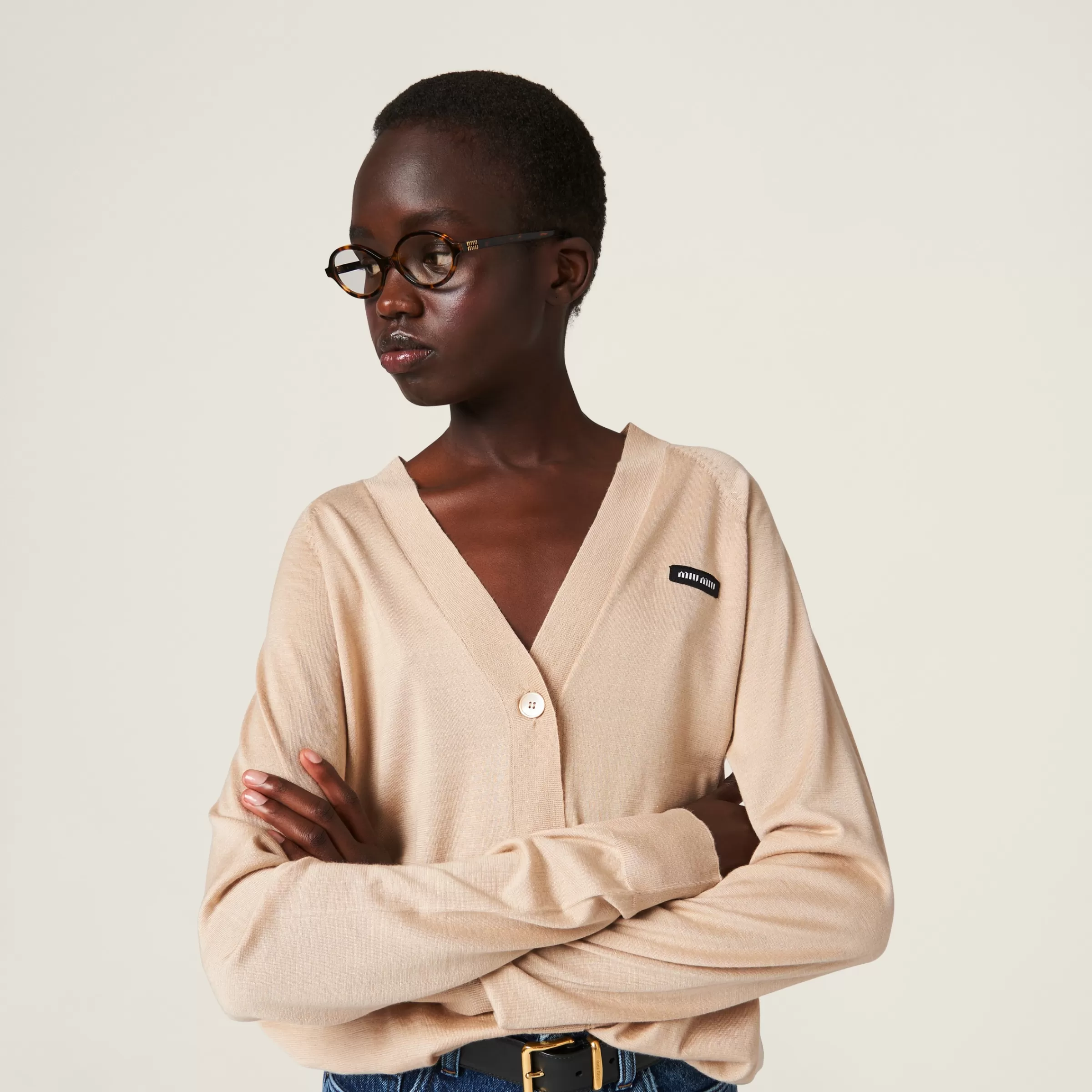 Miu Miu Cashmere And Silk Cardigan |