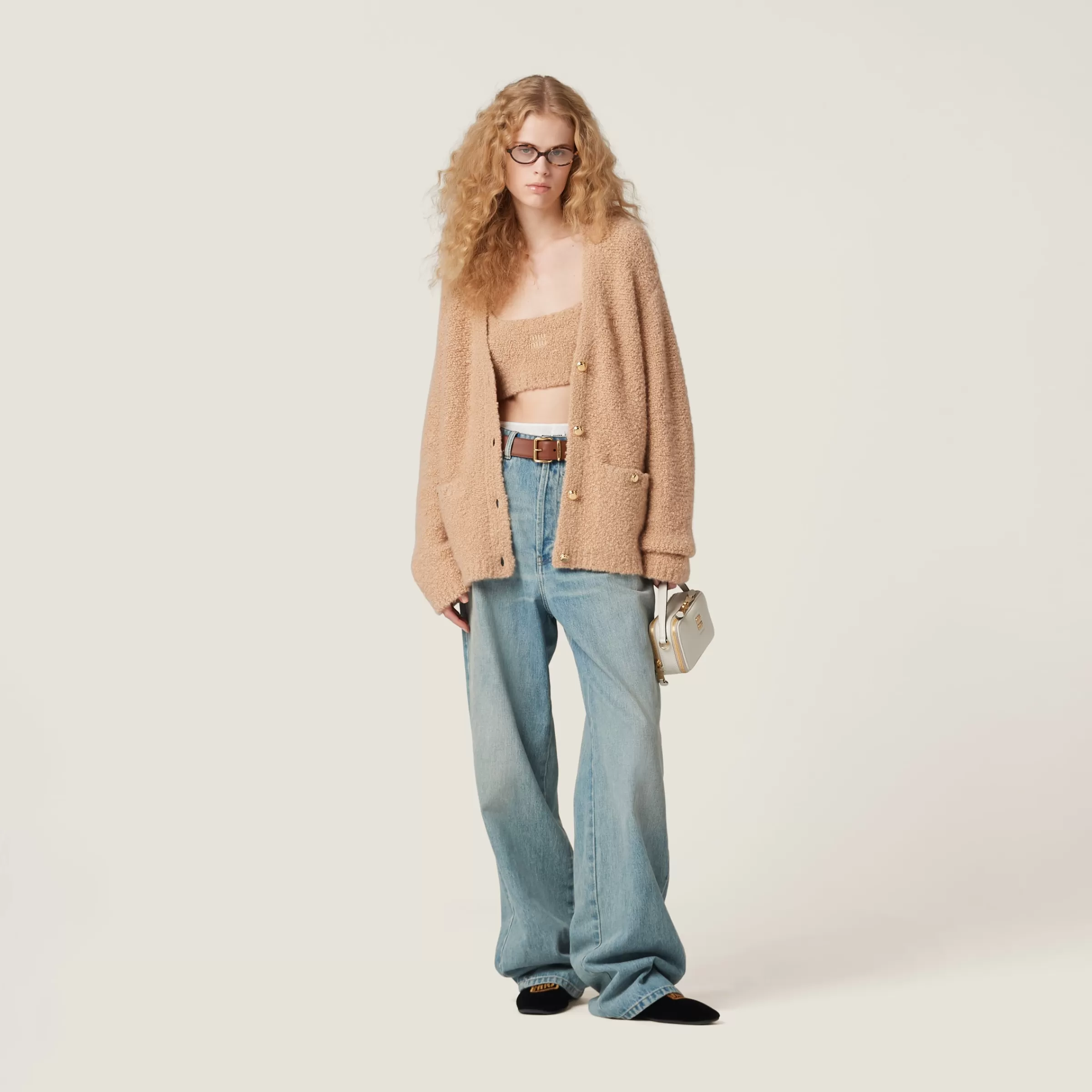 Miu Miu Cashmere And Silk Knit Cardigan |