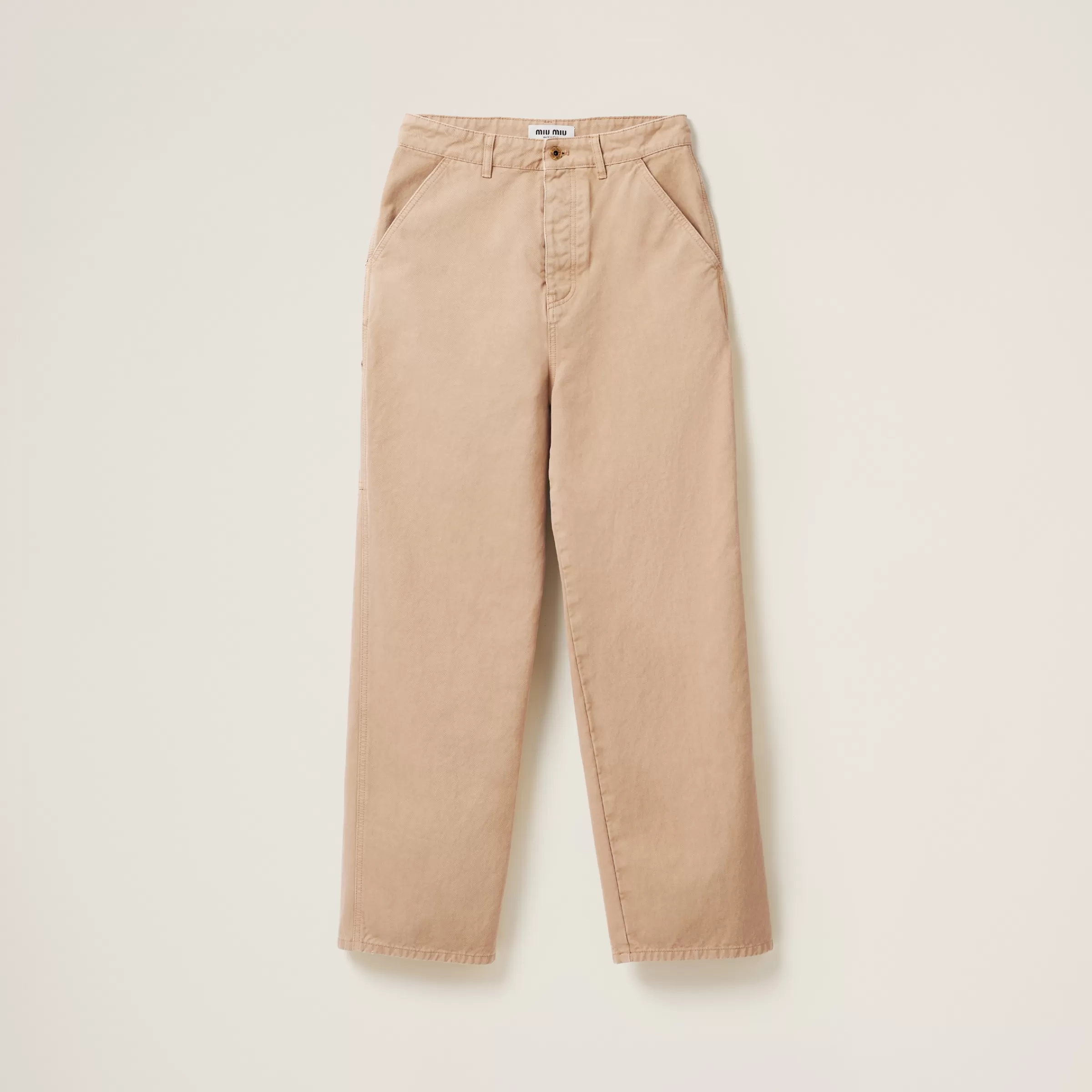 Miu Miu Garment-dyed Gabardine Pants |