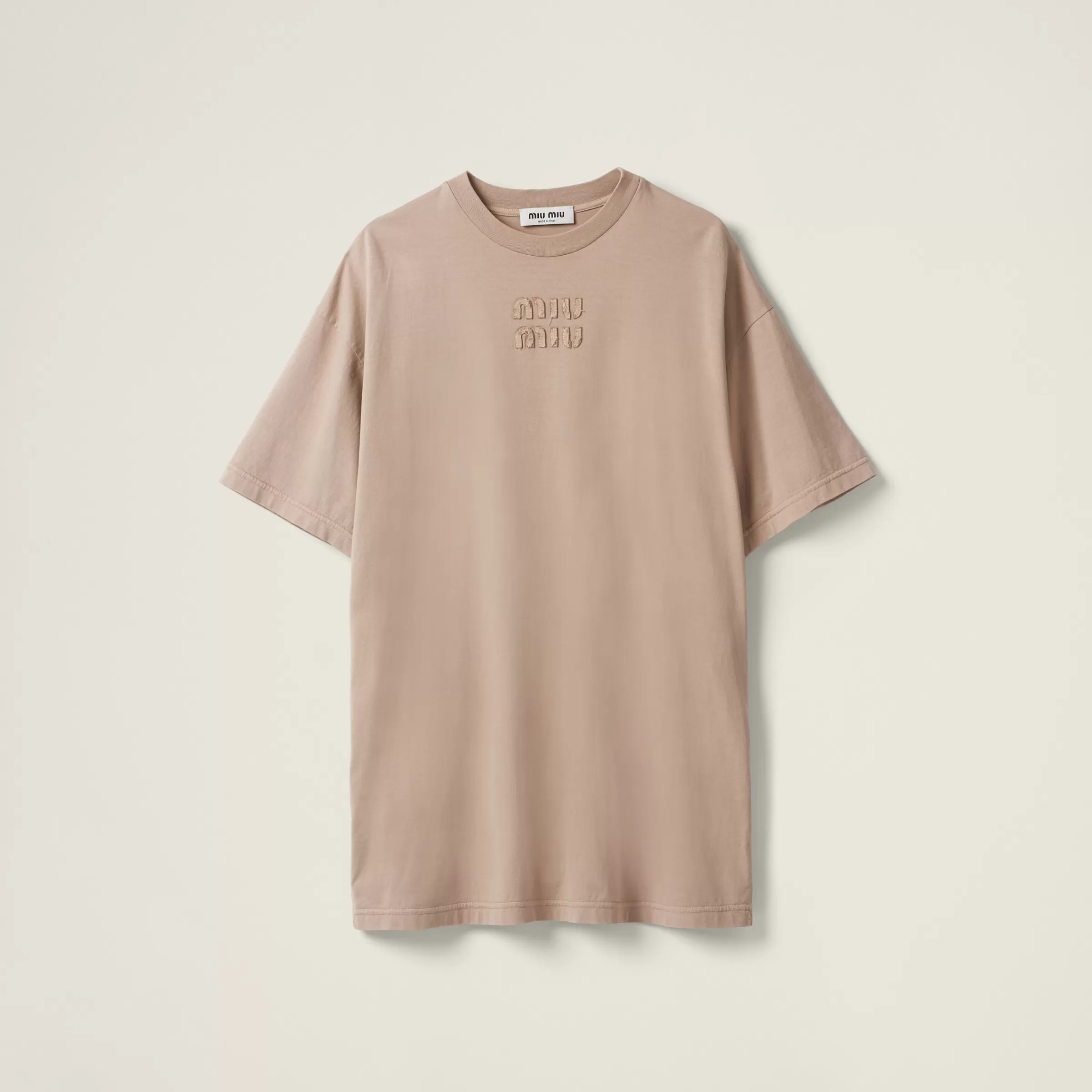 Miu Miu Garment-dyed Jersey Dress |