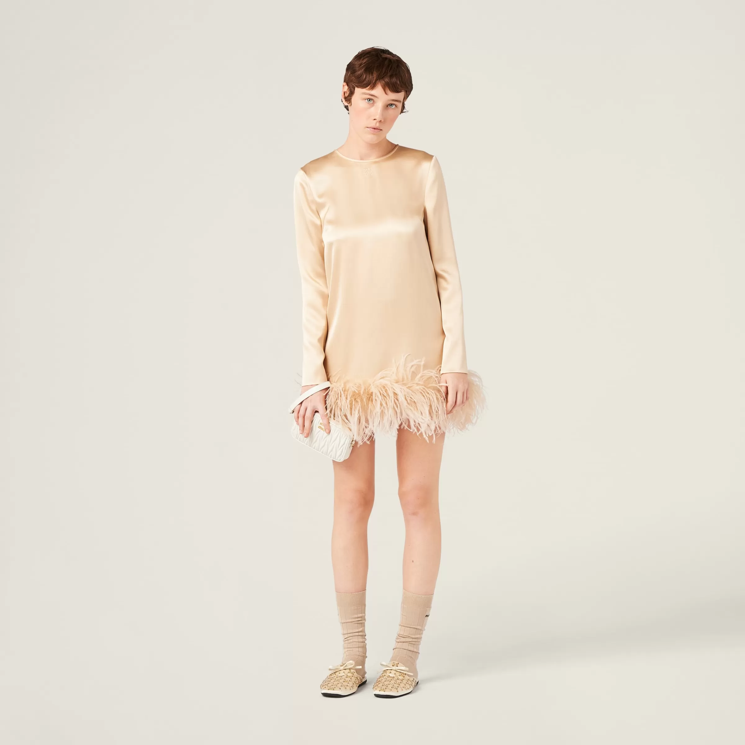 Miu Miu Satin Mini-dress |