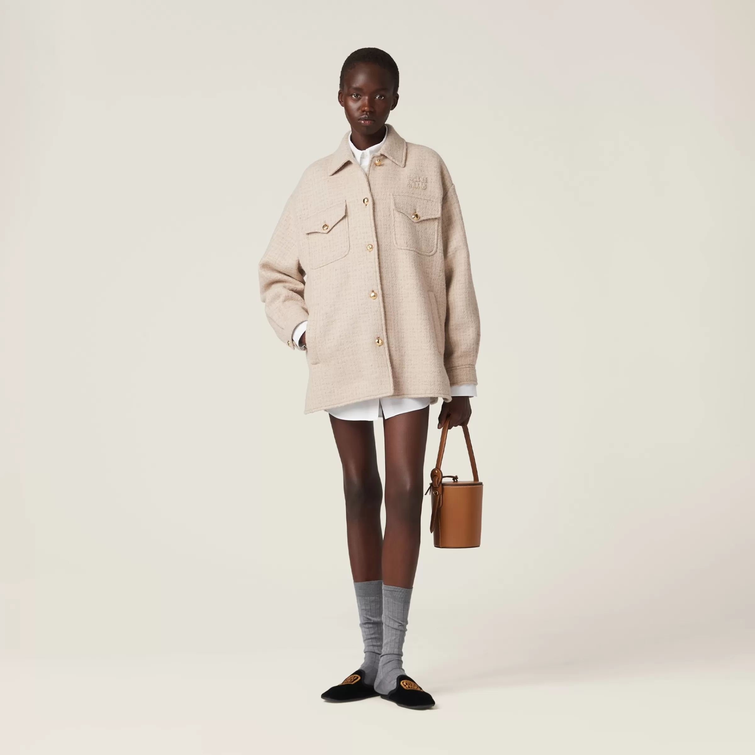 Miu Miu Wool Blouson Jacket |