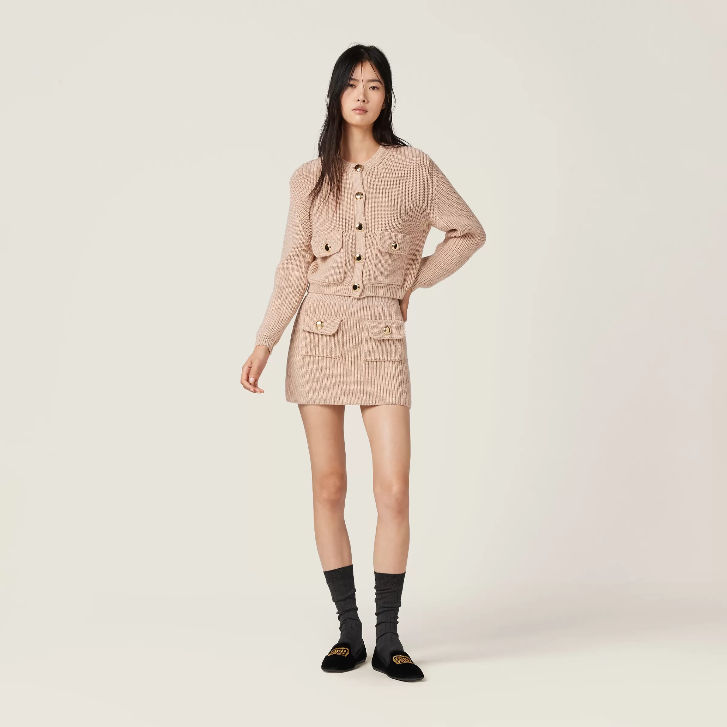 Miu Miu Wool Miniskirt |