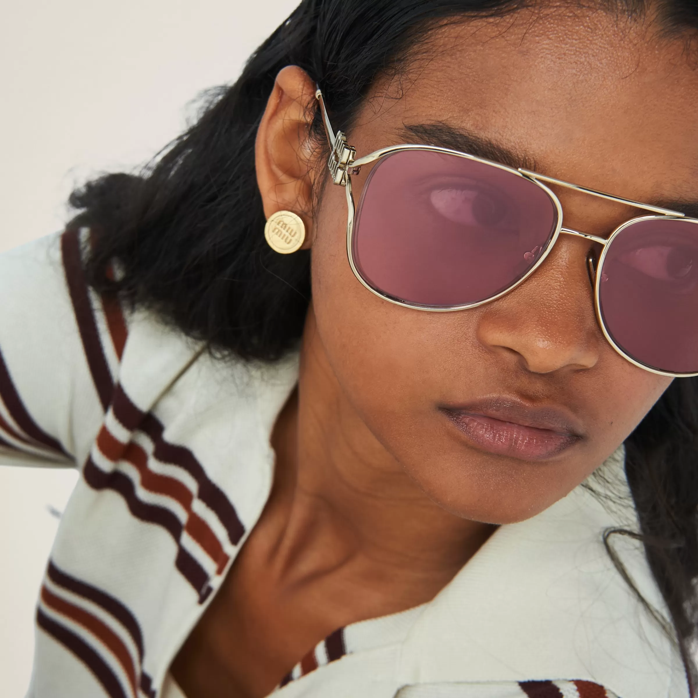 Miu Miu Logo Sunglasses |