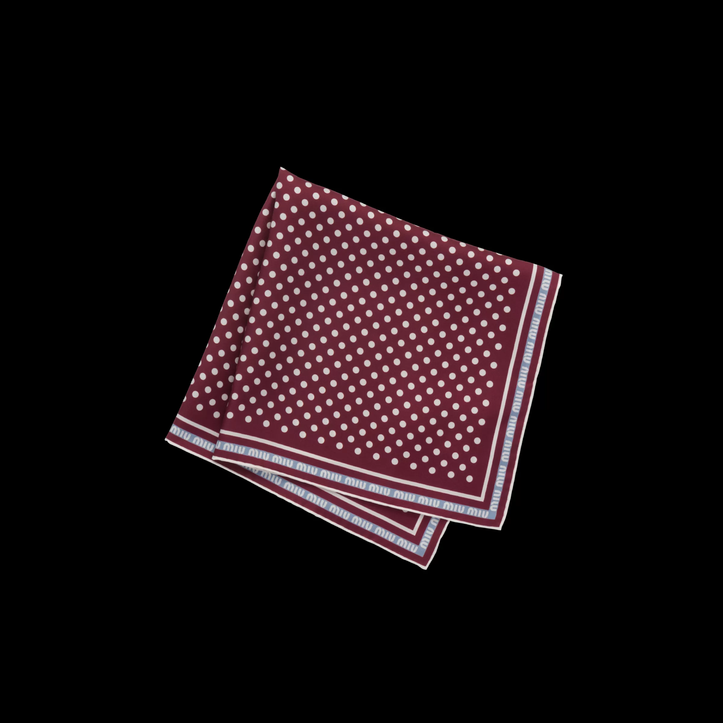 Miu Miu Printed Twill Scarf |