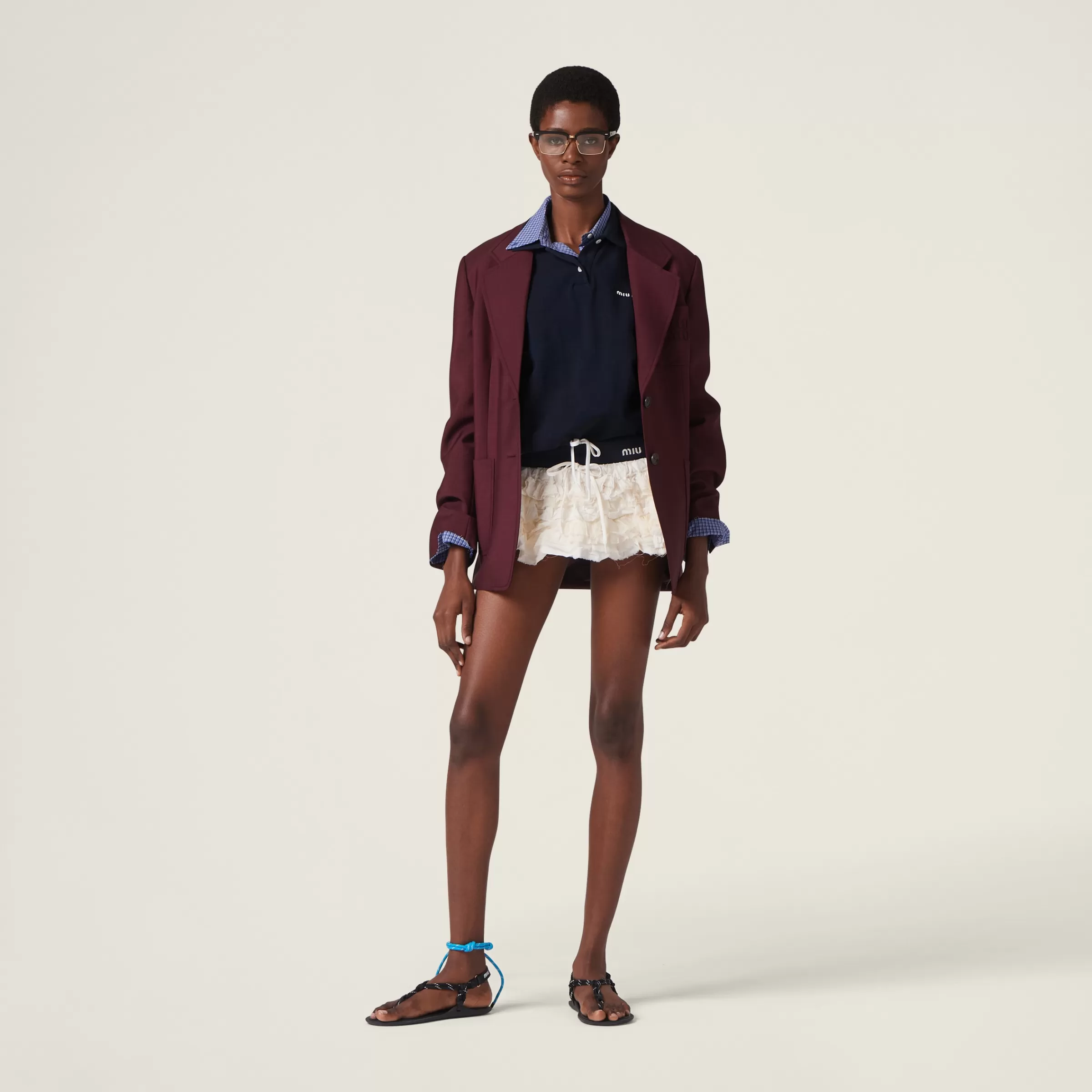 Miu Miu Single-breasted Mohair Jacket |