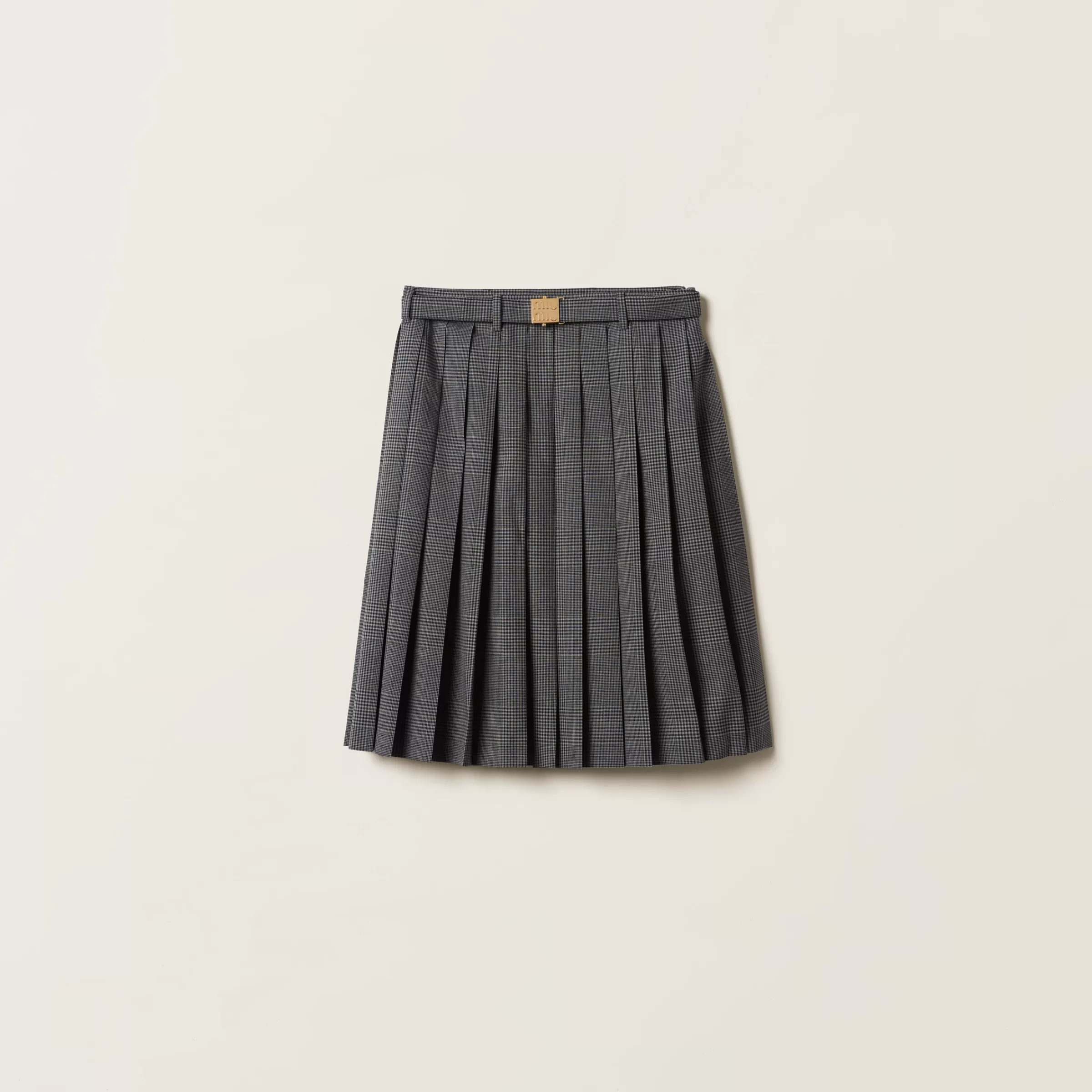 Miu Miu Prince Of Wales Check Skirt |
