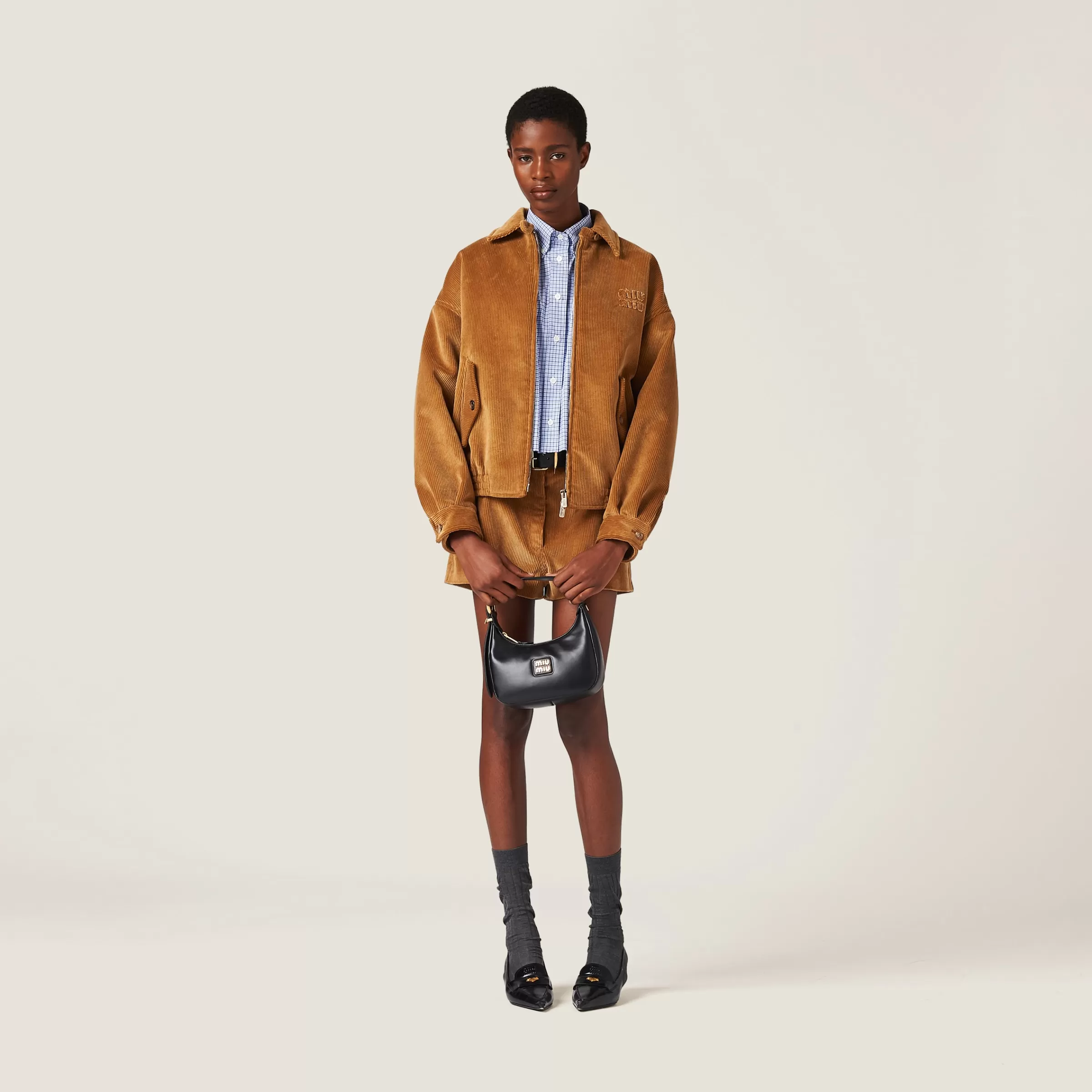 Miu Miu Corduroy Blouson Jacket |