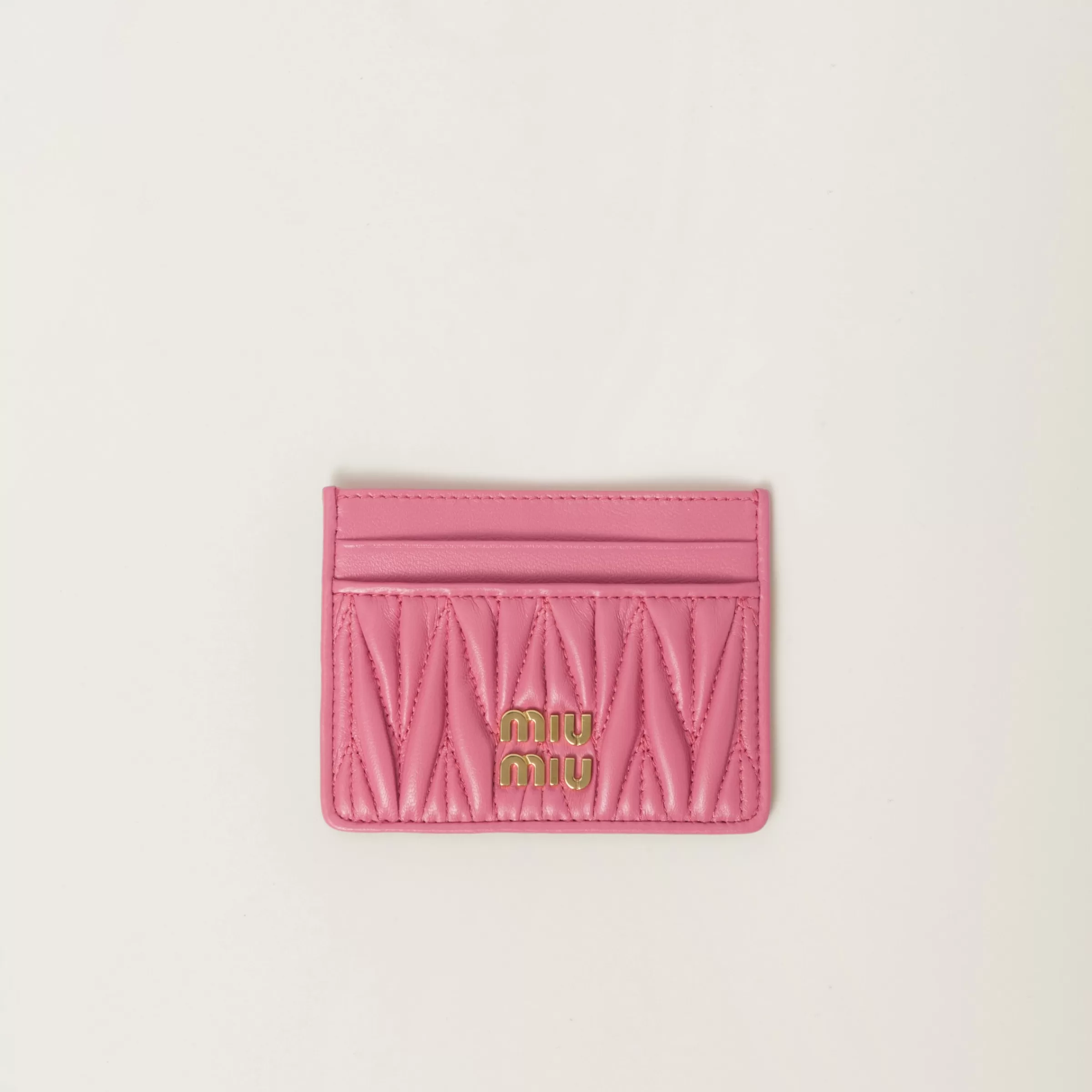 Miu Miu Matelassé Nappa Leather Card Holder |