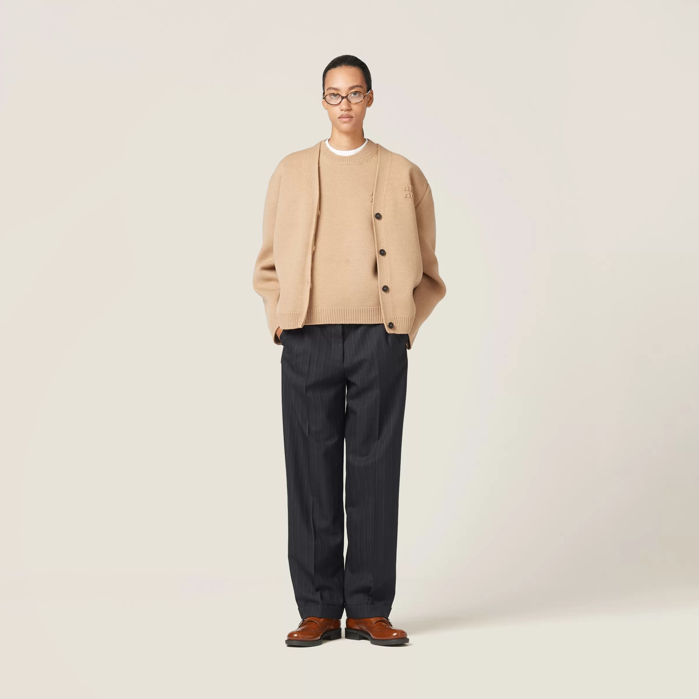 Miu Miu Wool And Nylon Sweater |