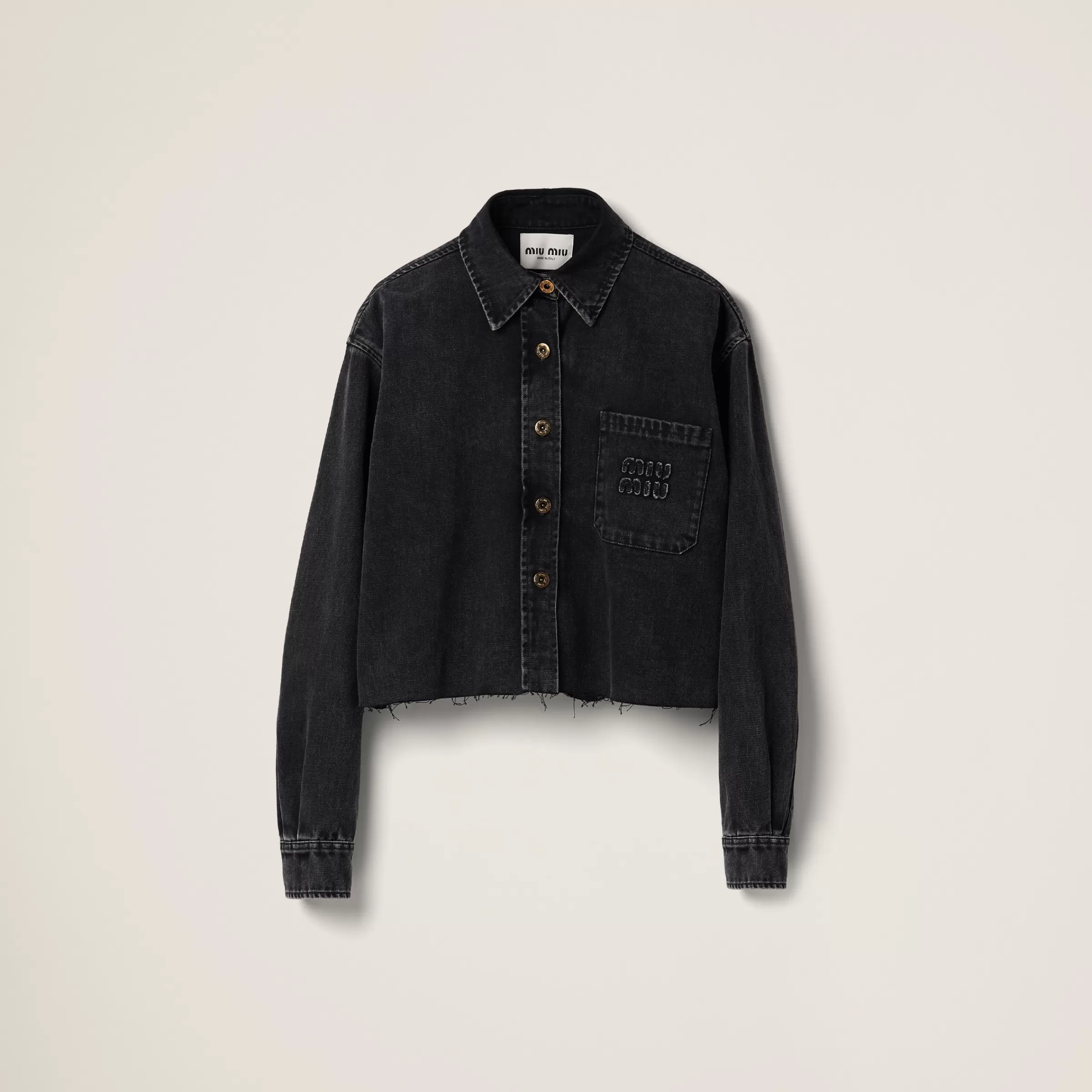 Miu Miu Denim Blouson Jacket |