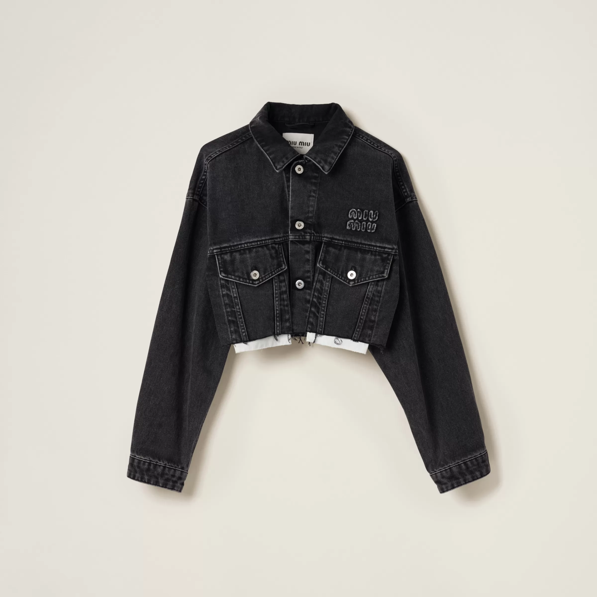 Miu Miu Denim Blouson Jacket |