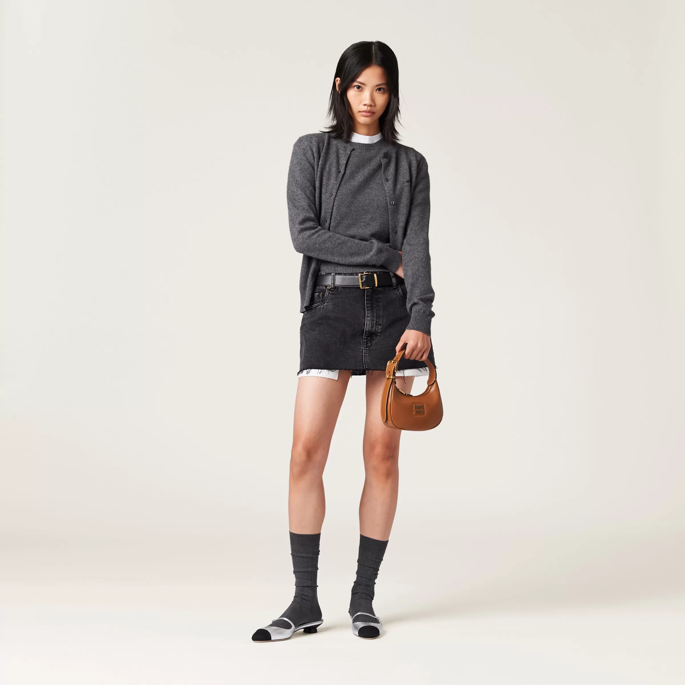 Miu Miu Denim Miniskirt |