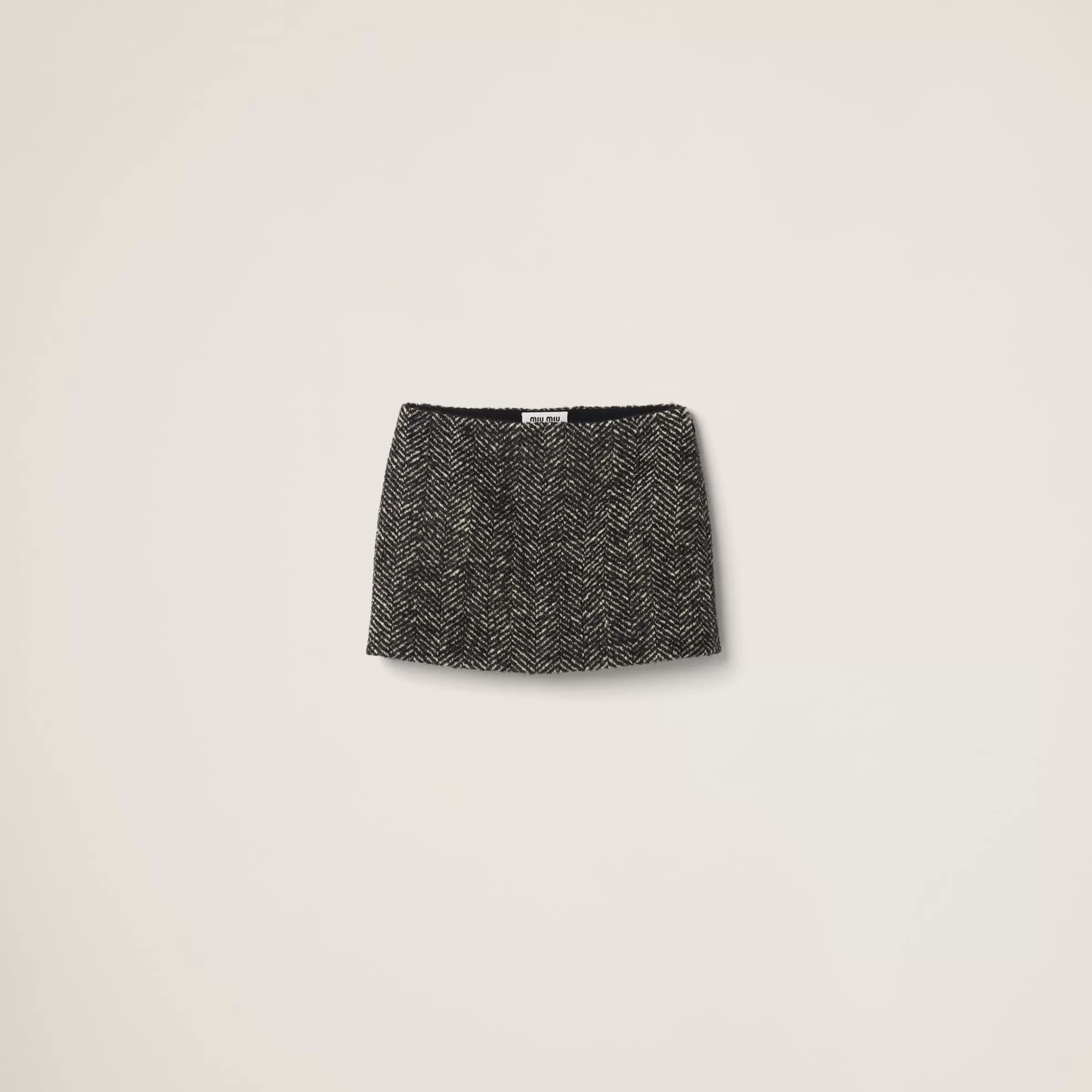 Miu Miu Chevron Miniskirt |