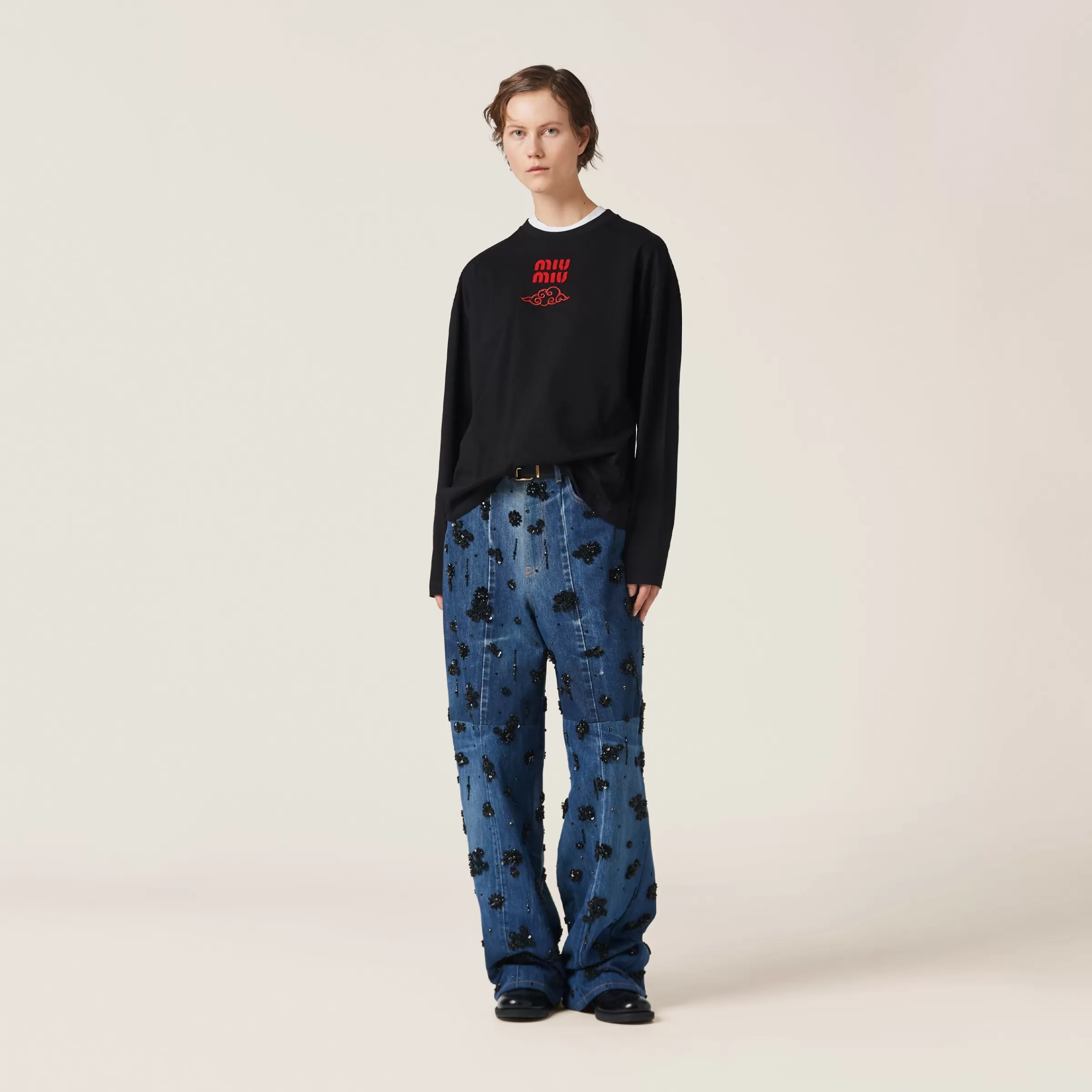 Miu Miu Cotton Jersey T-shirt |
