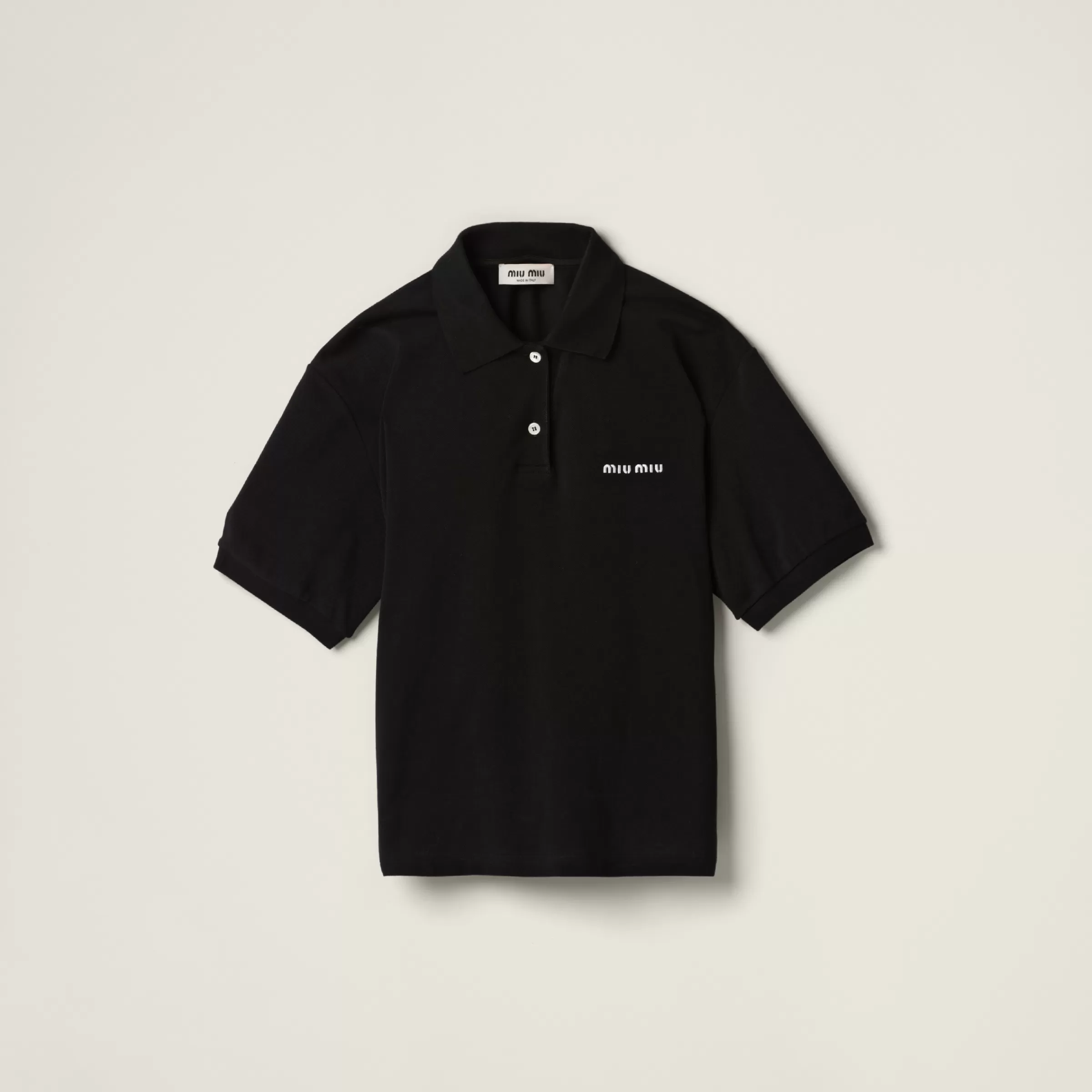 Miu Miu Cotton Piqué Polo Shirt |