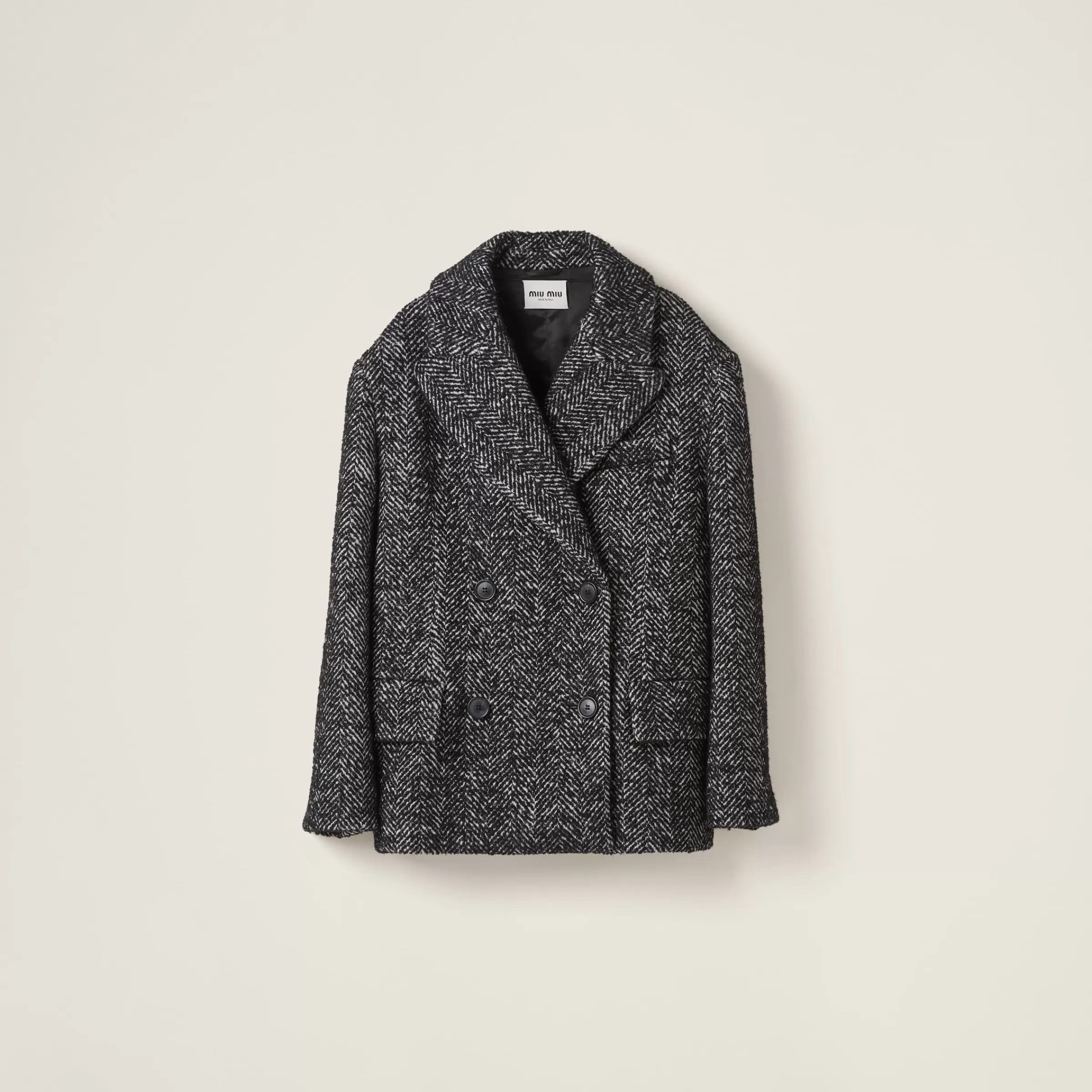 Miu Miu Double-breasted Chevron Jacket |