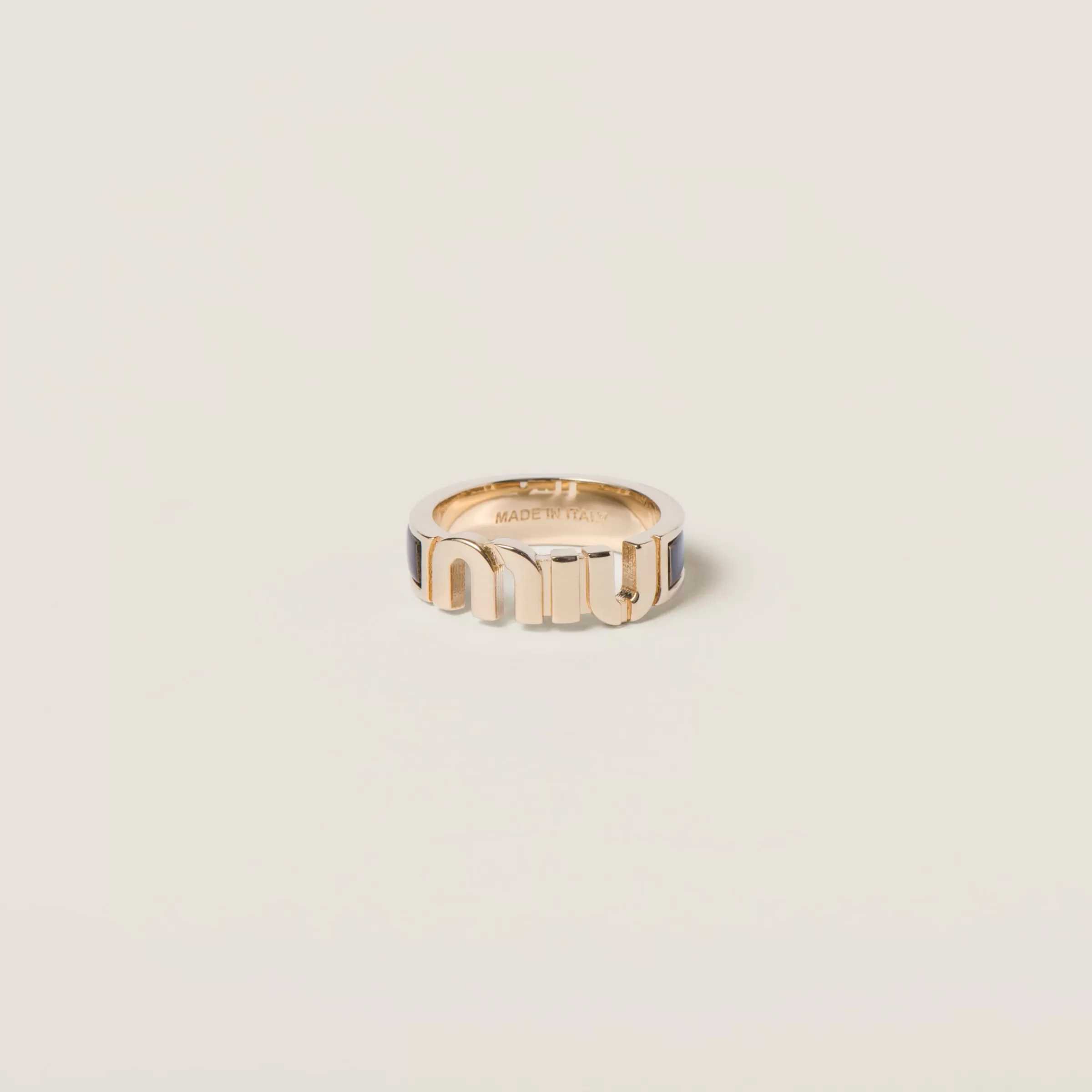 Miu Miu Enameled Metal Ring |
