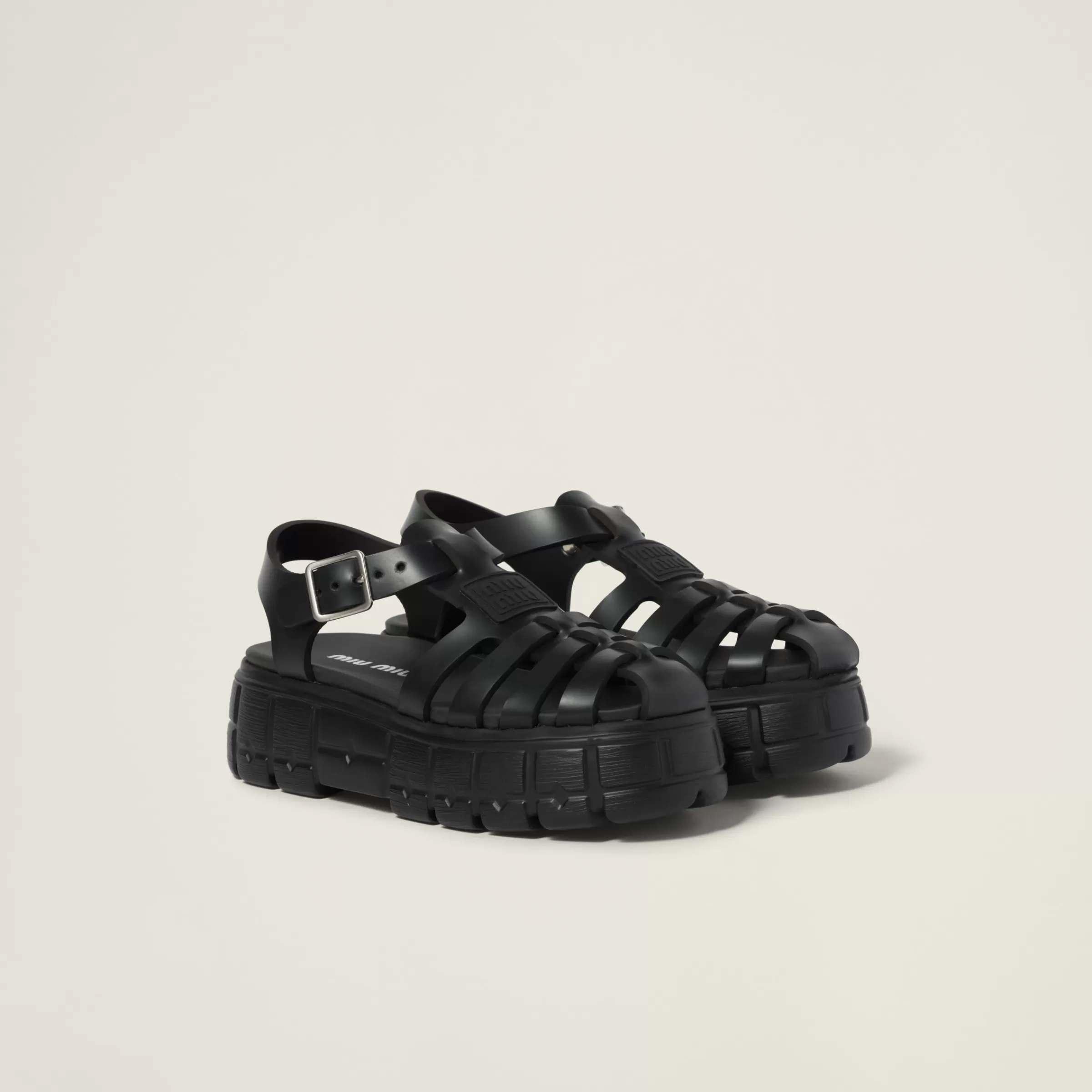 Miu Miu Eva Platform Cage Sandals |