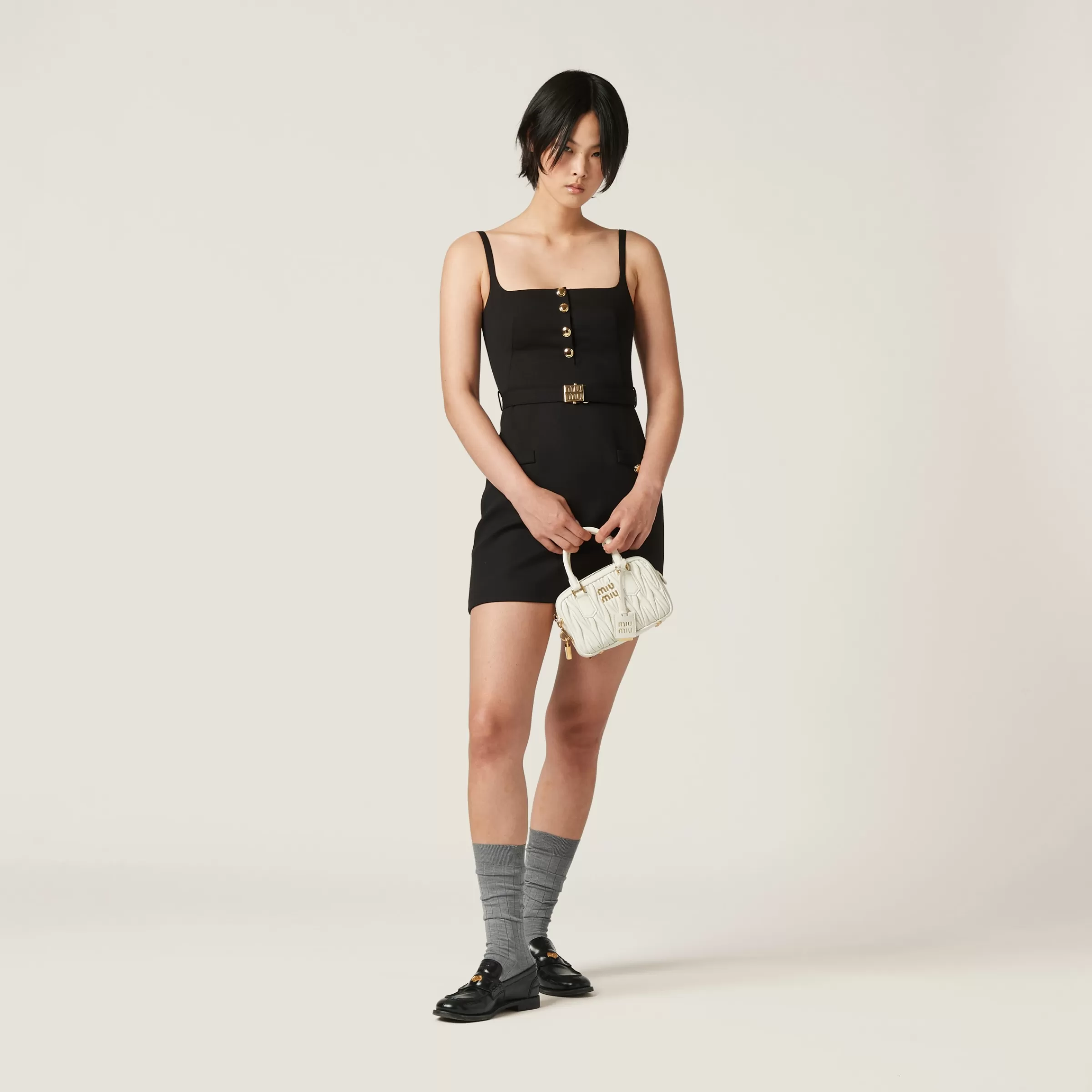 Miu Miu Grain De Poudre Mini-dress |