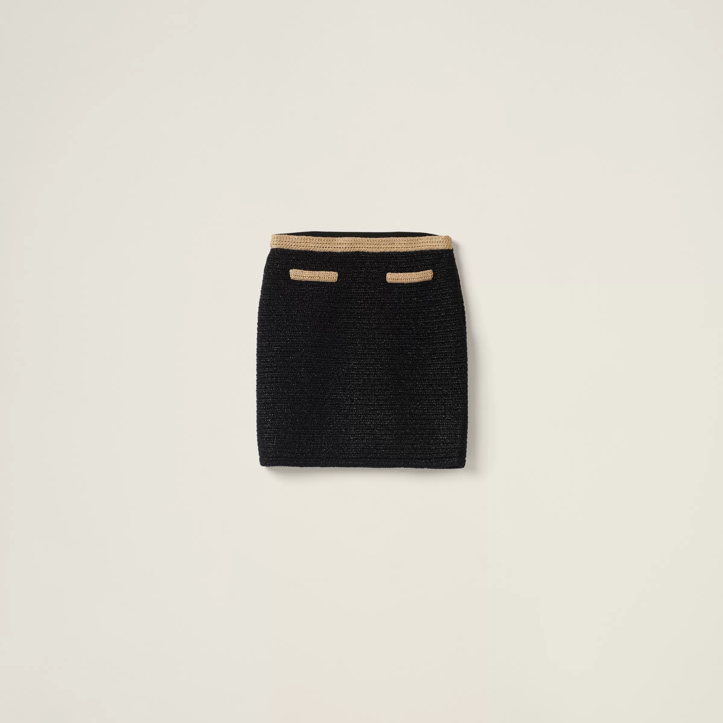 Miu Miu Lamé Skirt |