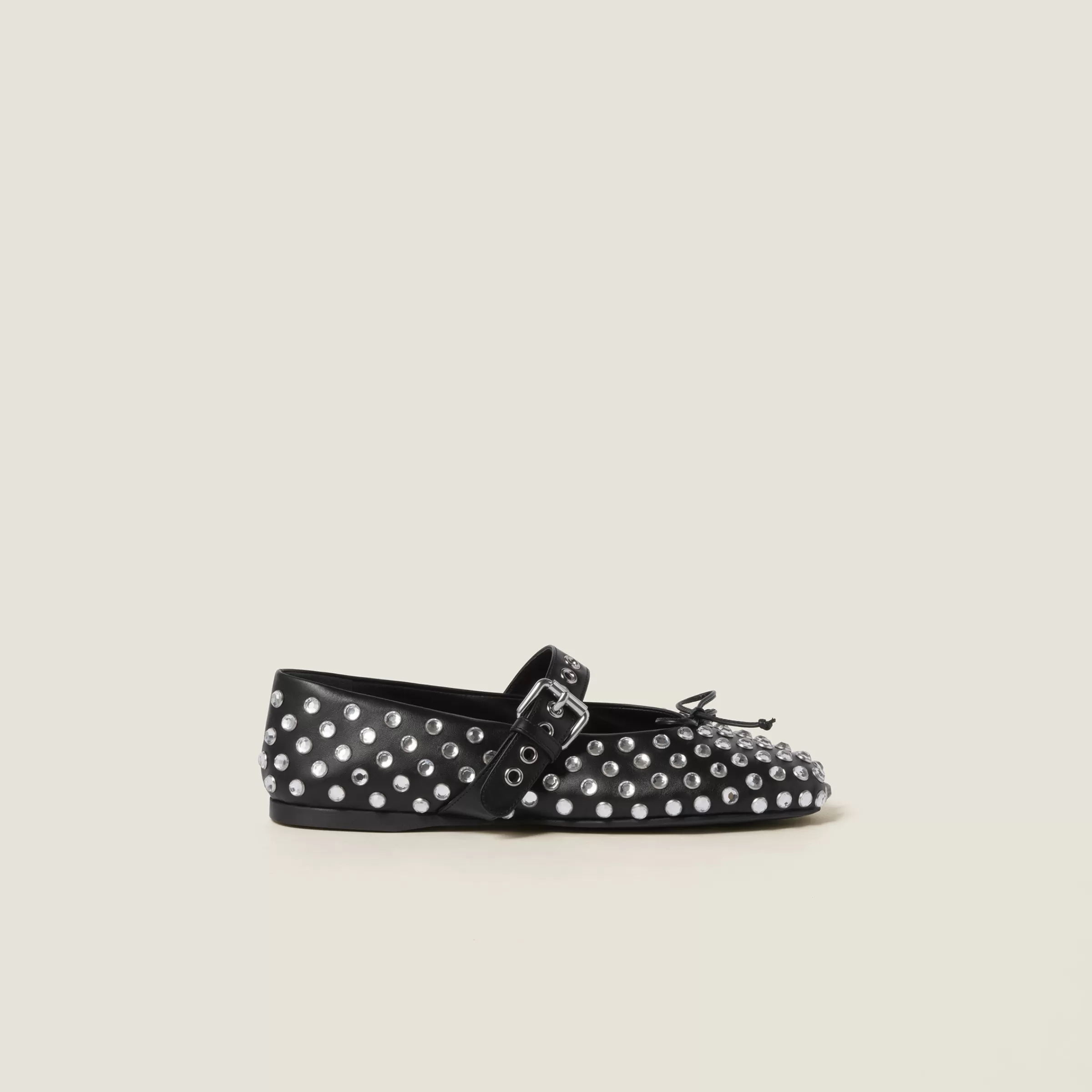 Miu Miu Leather Ballerinas |