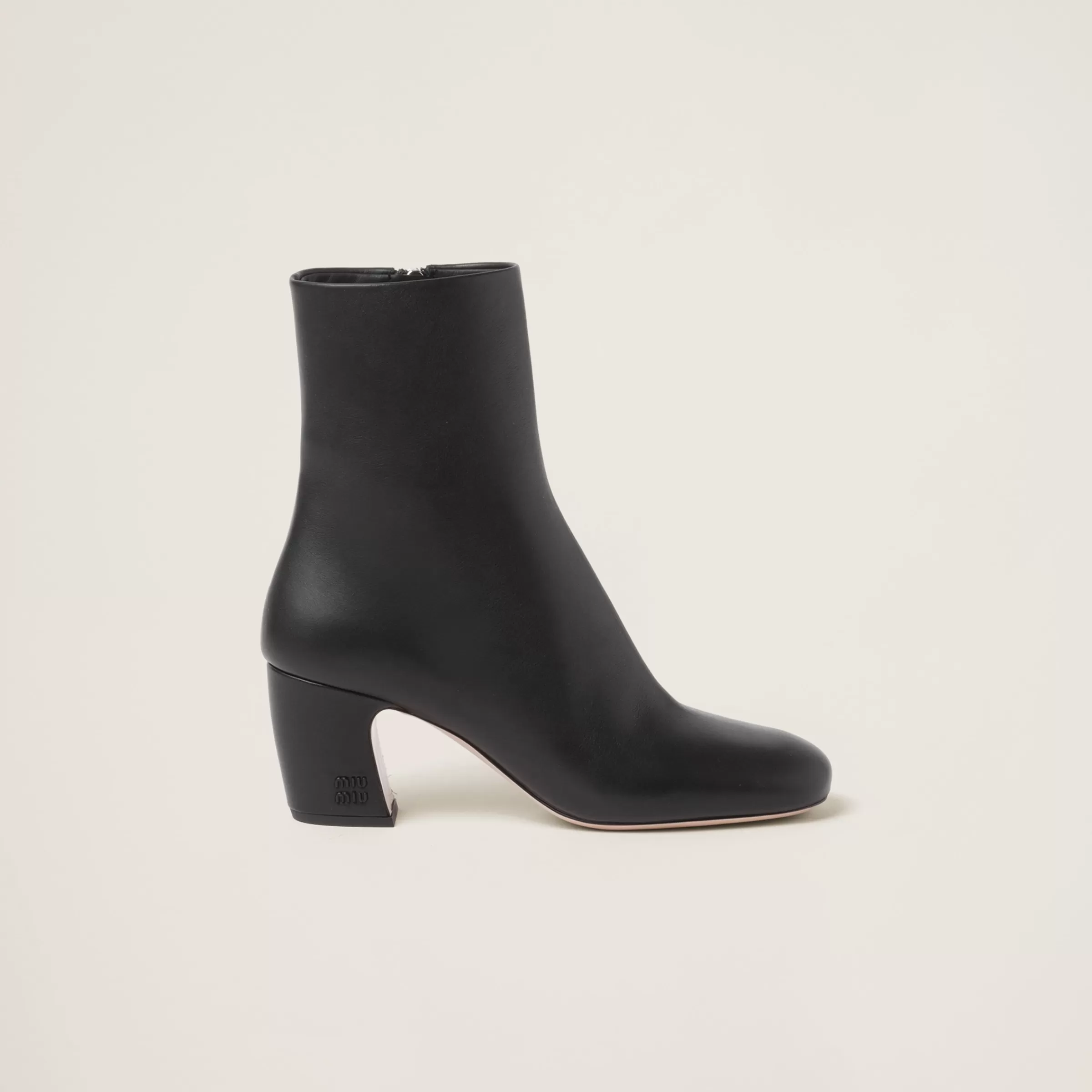 Miu Miu Leather Booties |