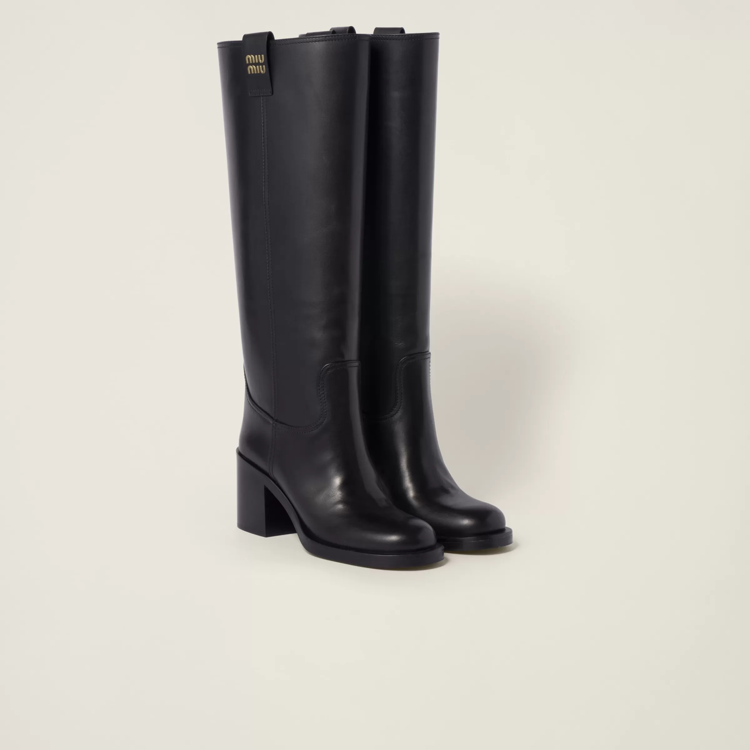 Miu Miu Leather Boots |