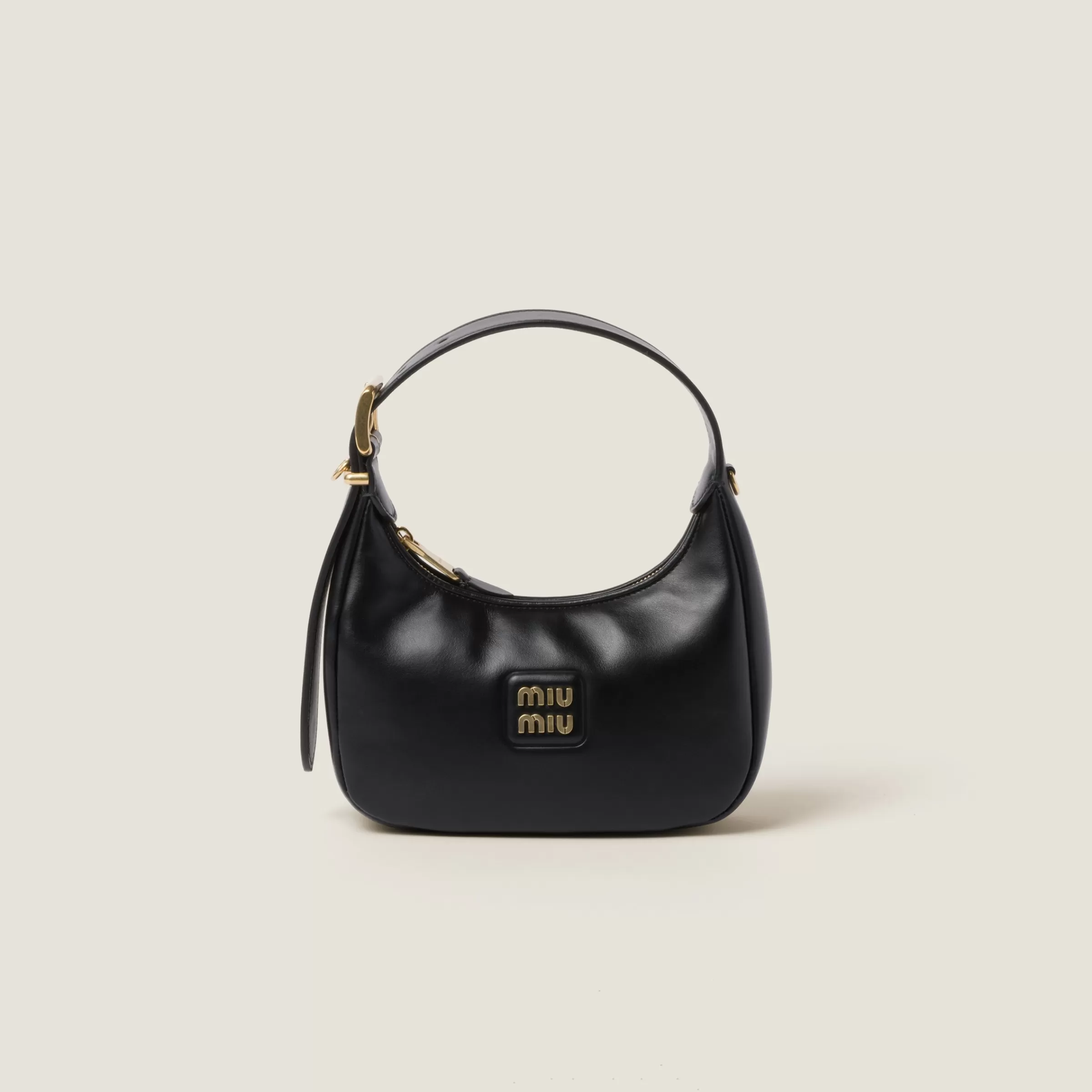 Miu Miu Leather Hobo Bag |