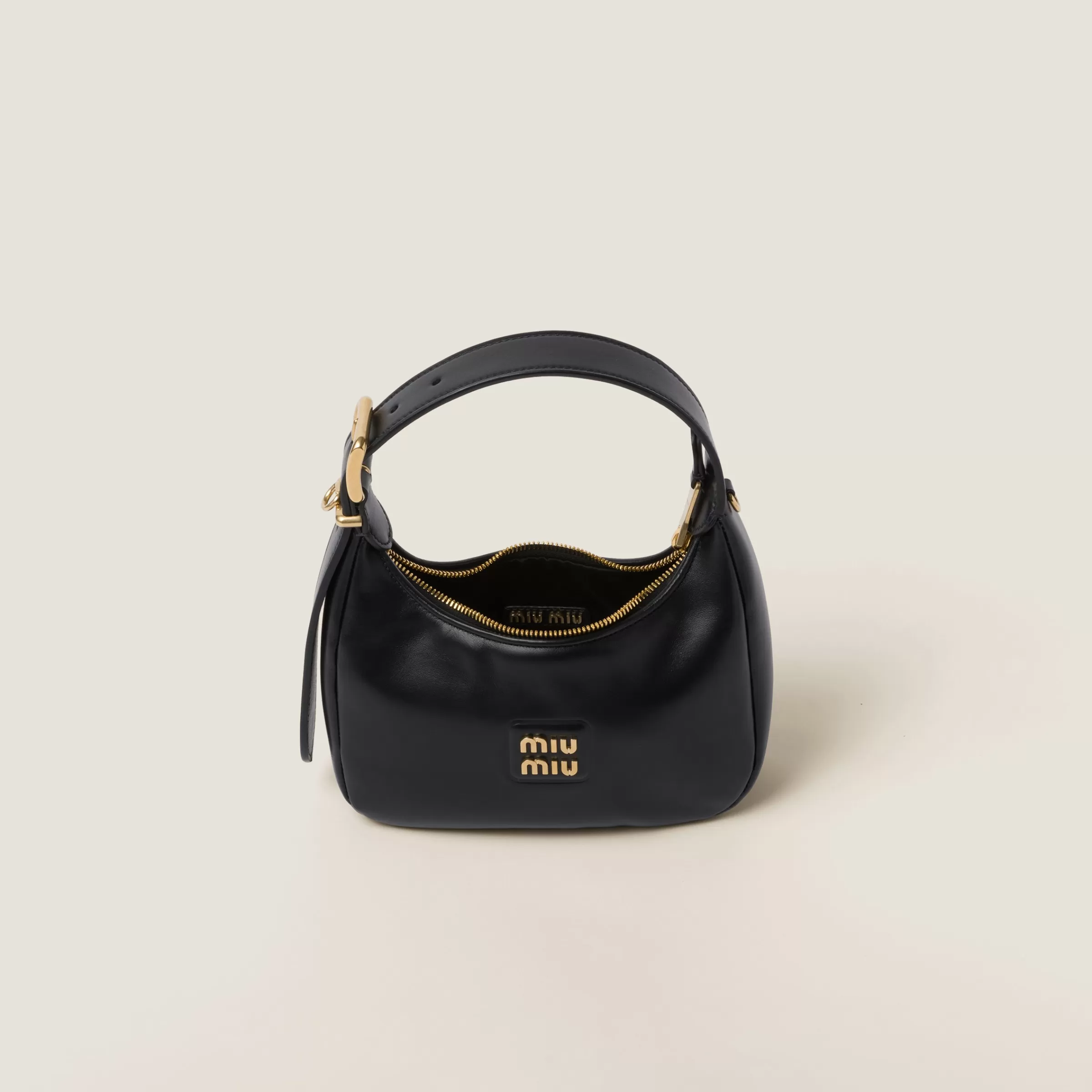Miu Miu Leather Hobo Bag |