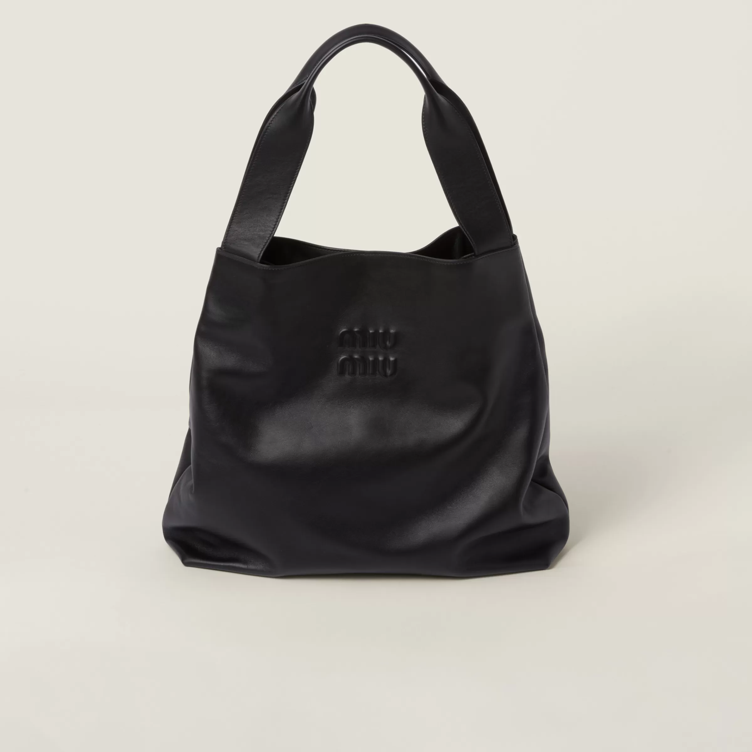Miu Miu Leather Hobo Bag |