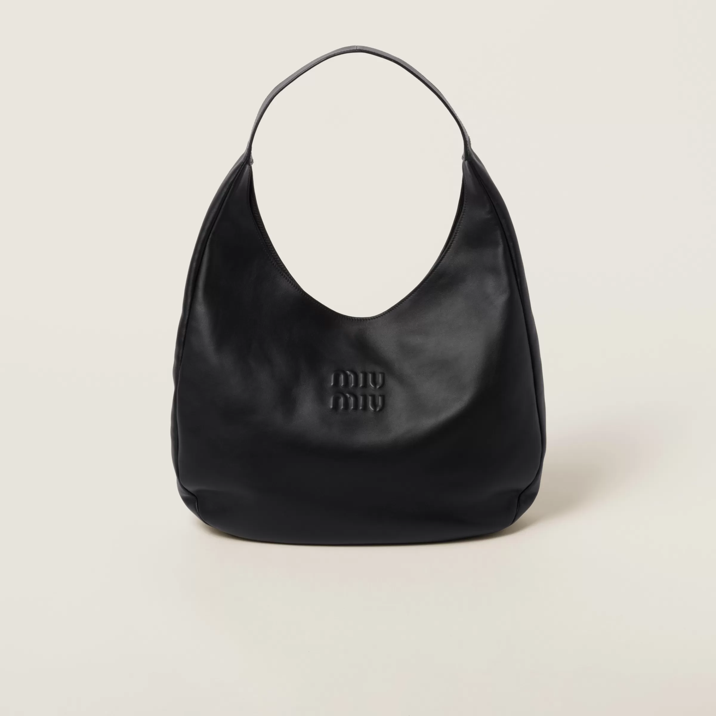 Miu Miu Leather Hobo Bag |