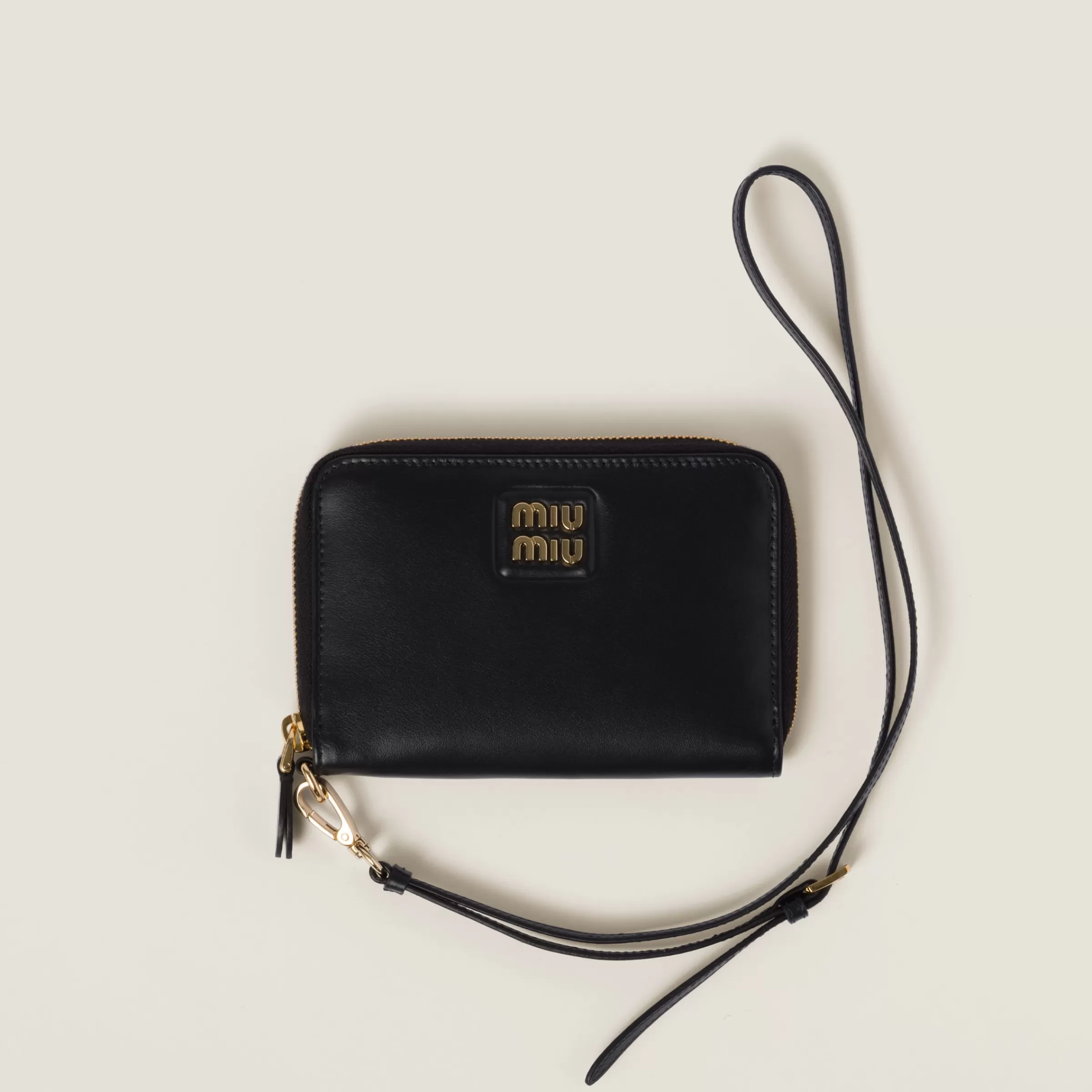 Miu Miu Leather Passport Holder |