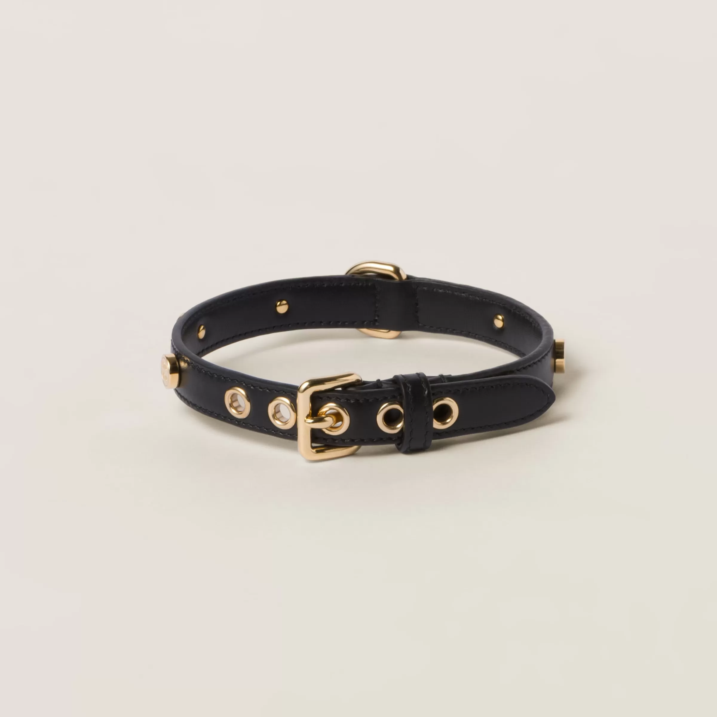 Miu Miu Leather Pet Collar |