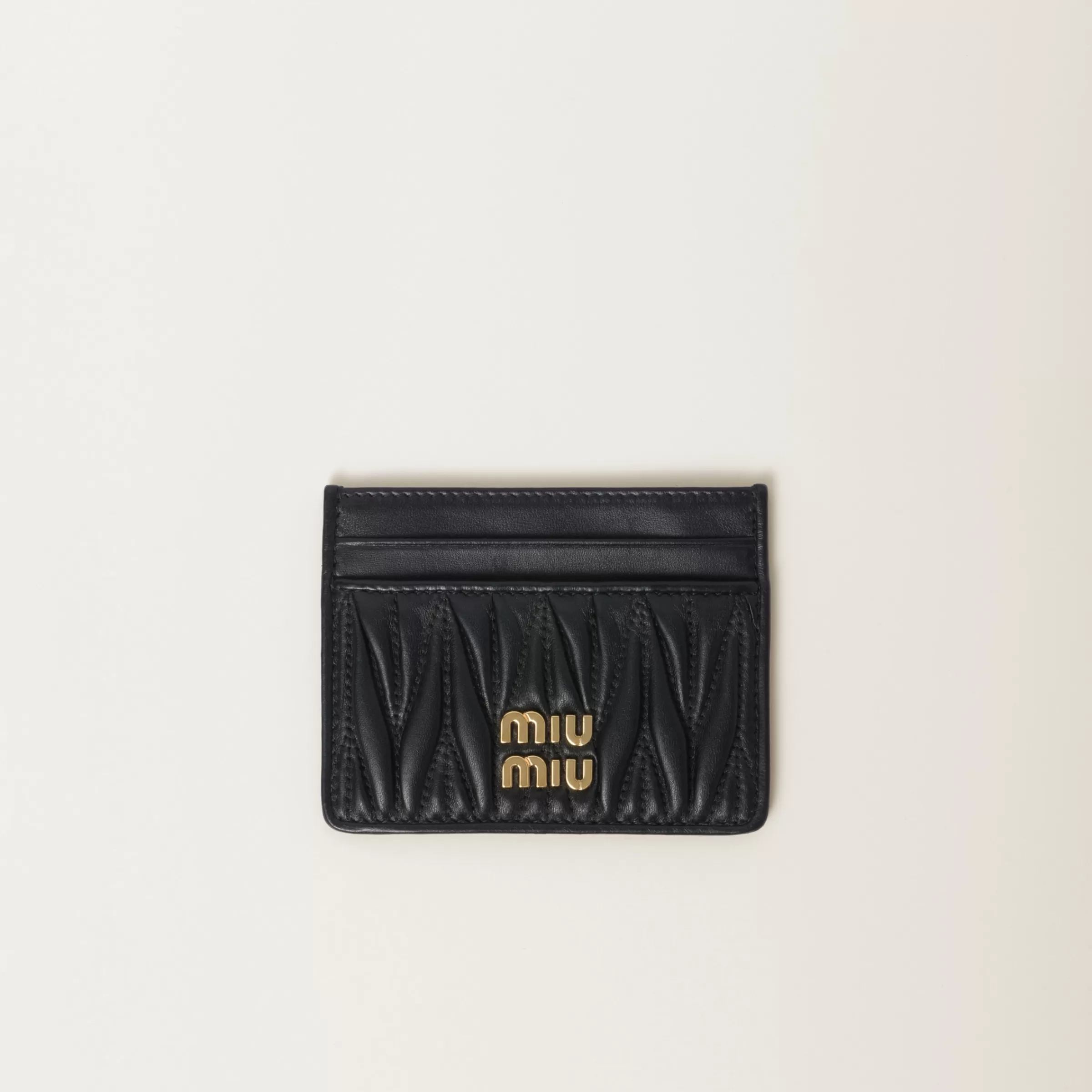 Miu Miu Matelassé Nappa Leather Card Holder |