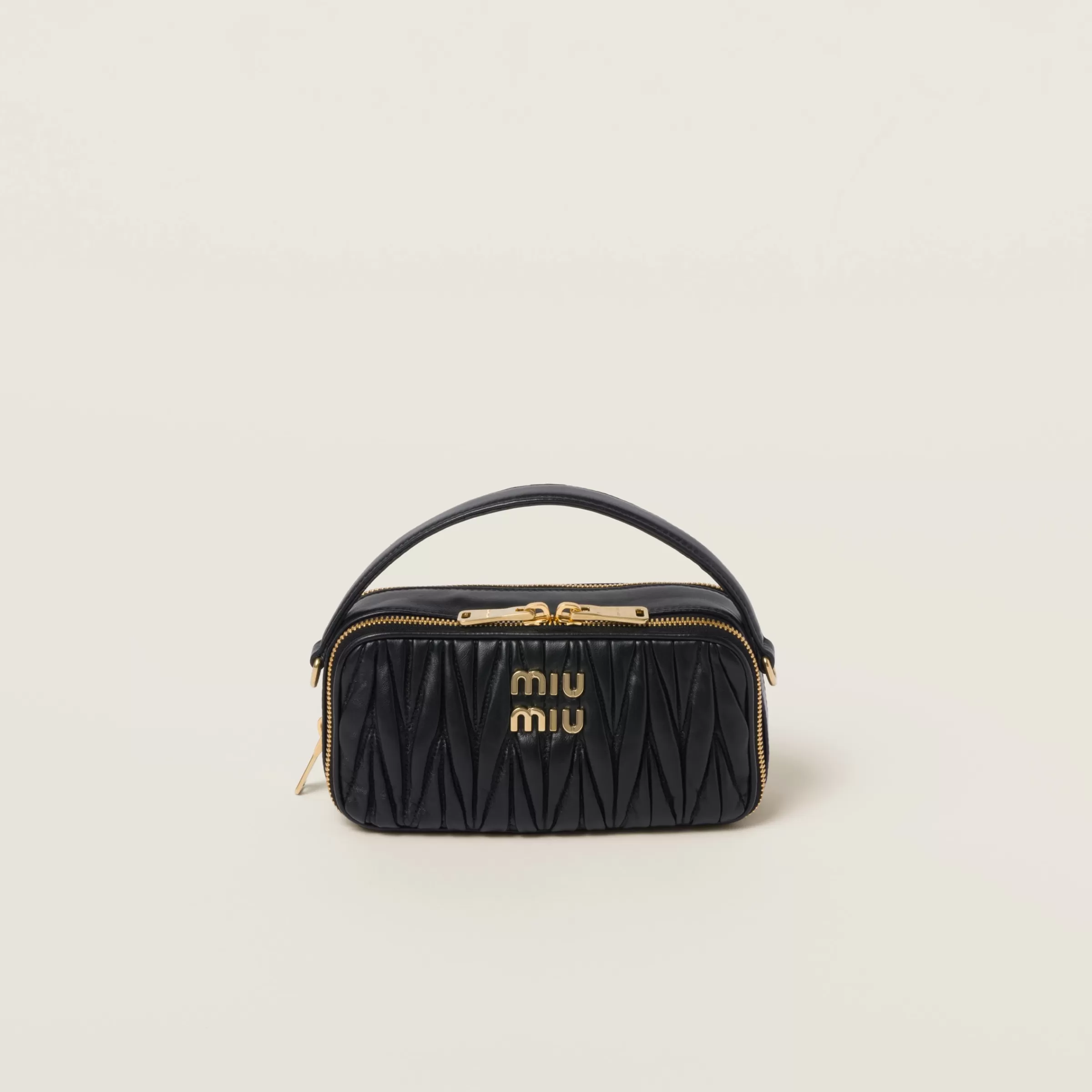 Miu Miu Matelassé Nappa Leather Shoulder Bag |