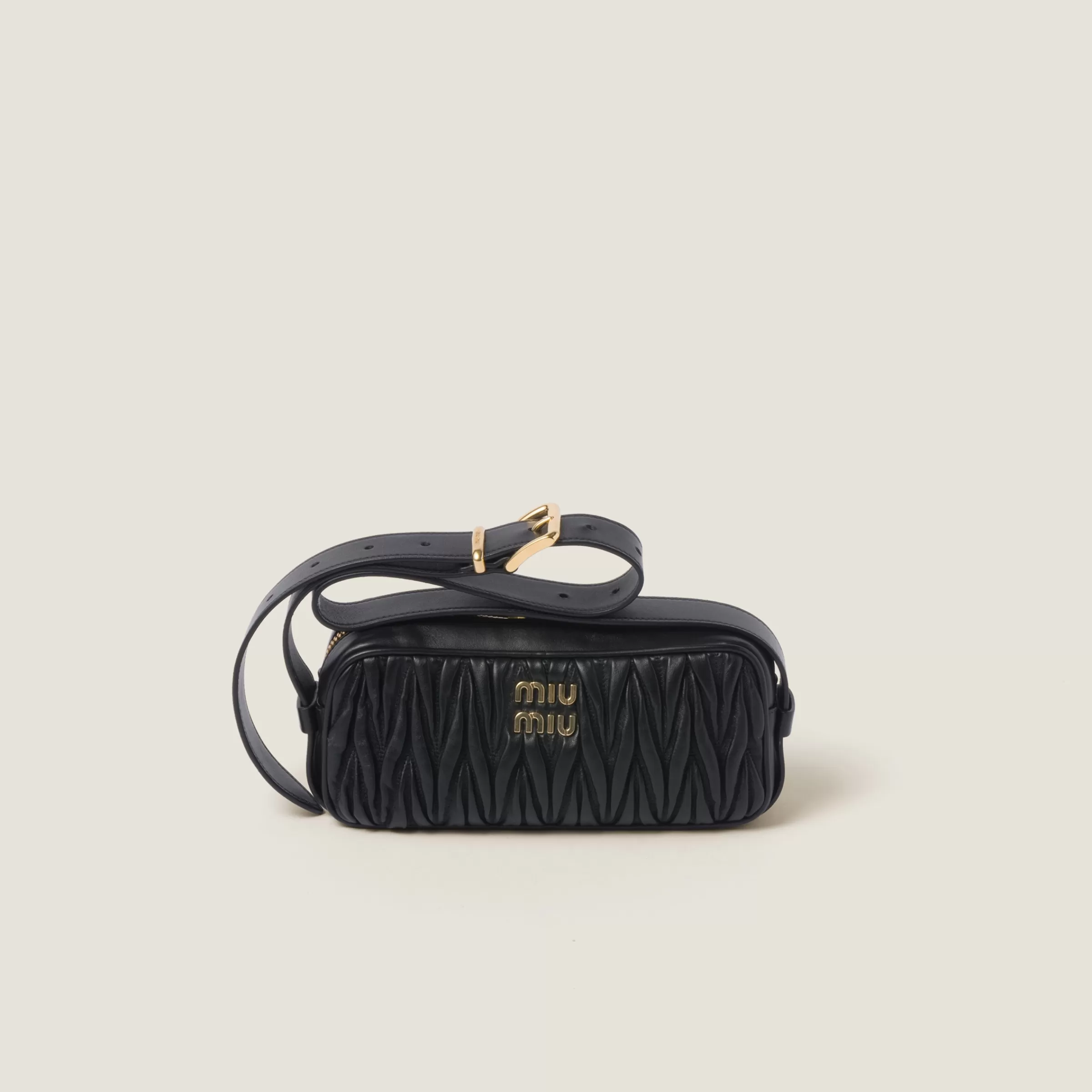 Miu Miu Matelassé Nappa Leather Shoulder Bag |
