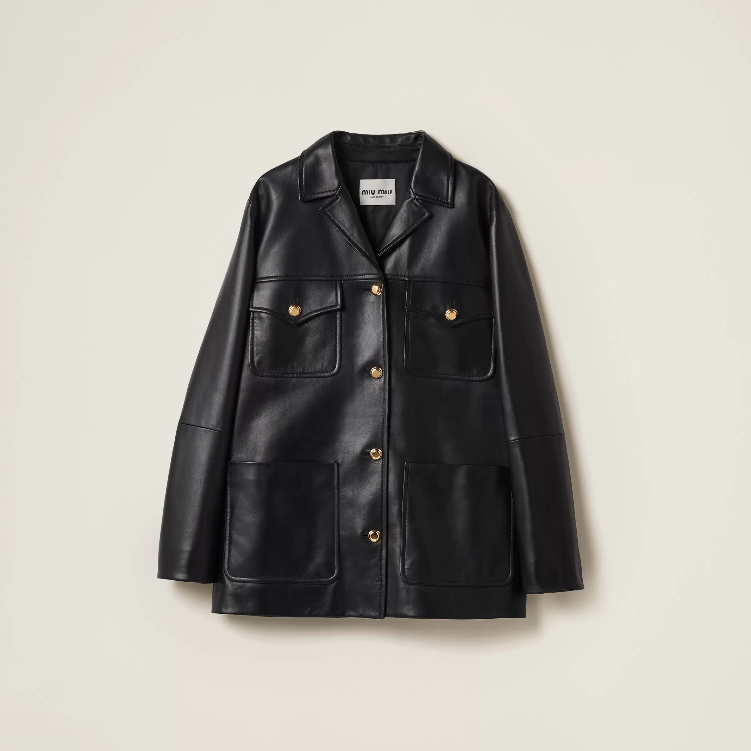 Miu Miu Nappa Leather Jacket |