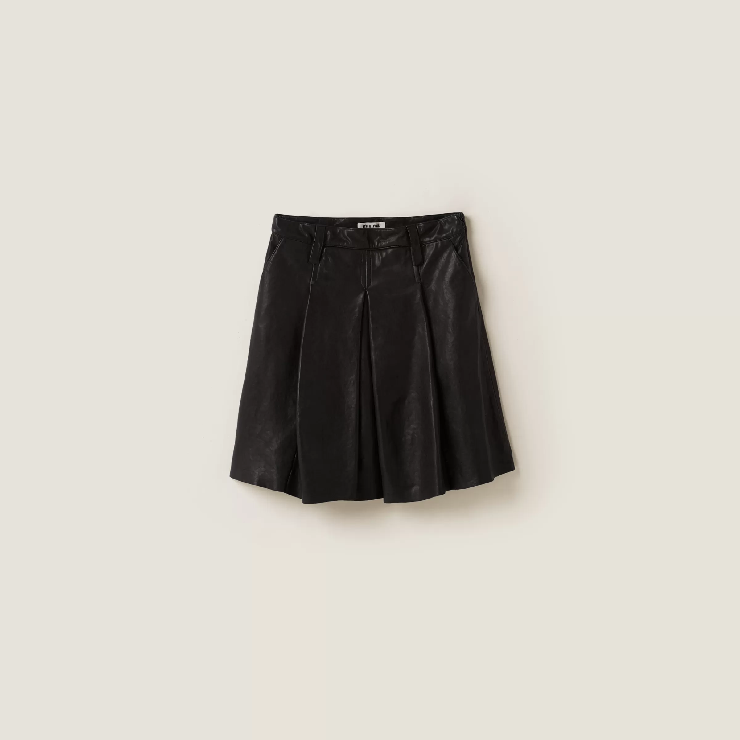 Miu Miu Nappa Leather Skirt |