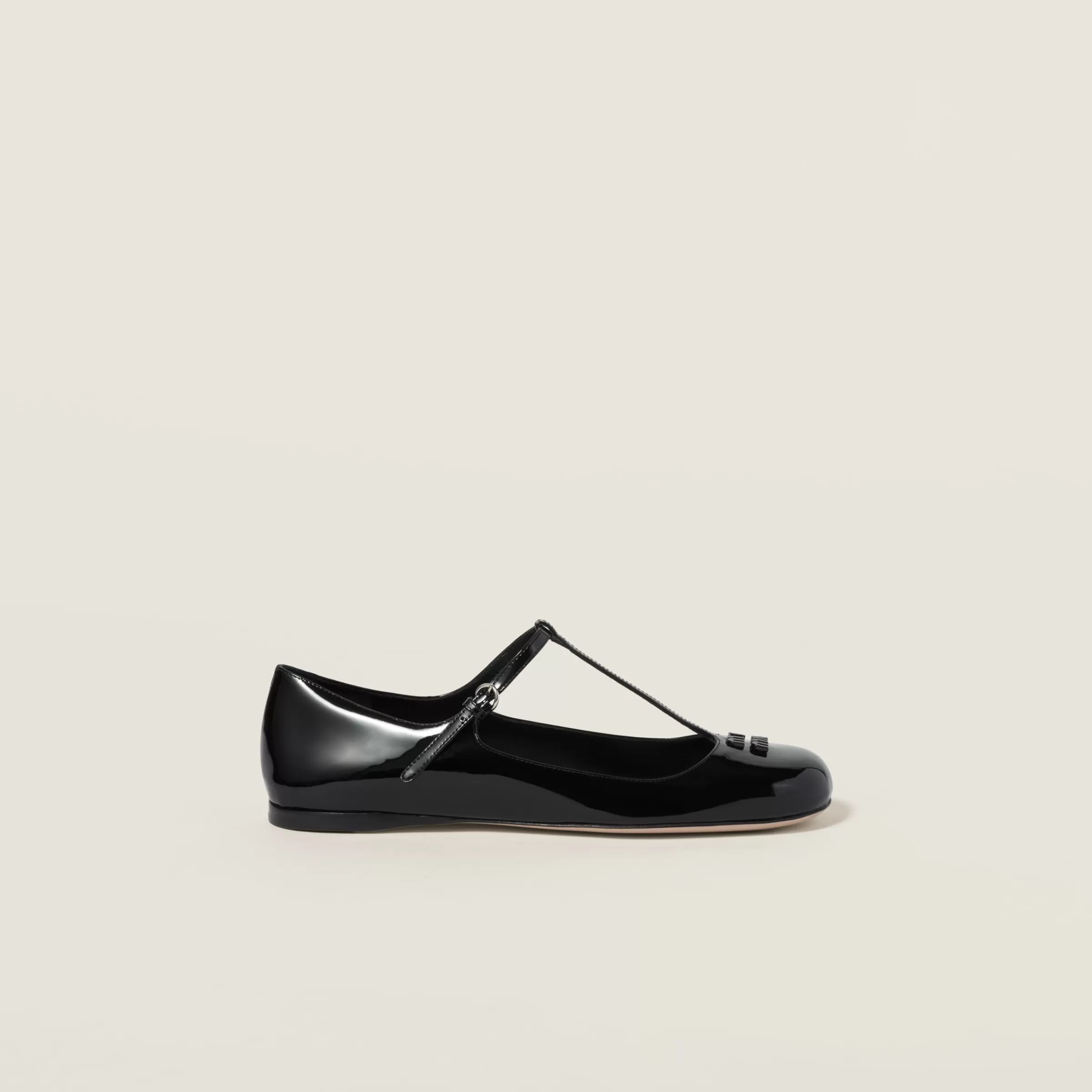 Miu Miu Patent Leather Ballerinas |