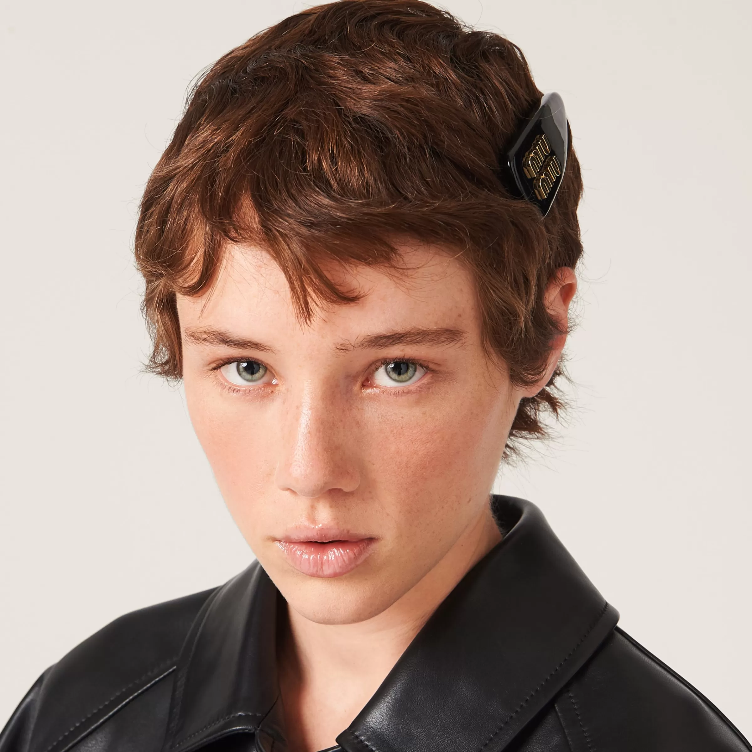 Miu Miu Patent Leather Hair Clip |