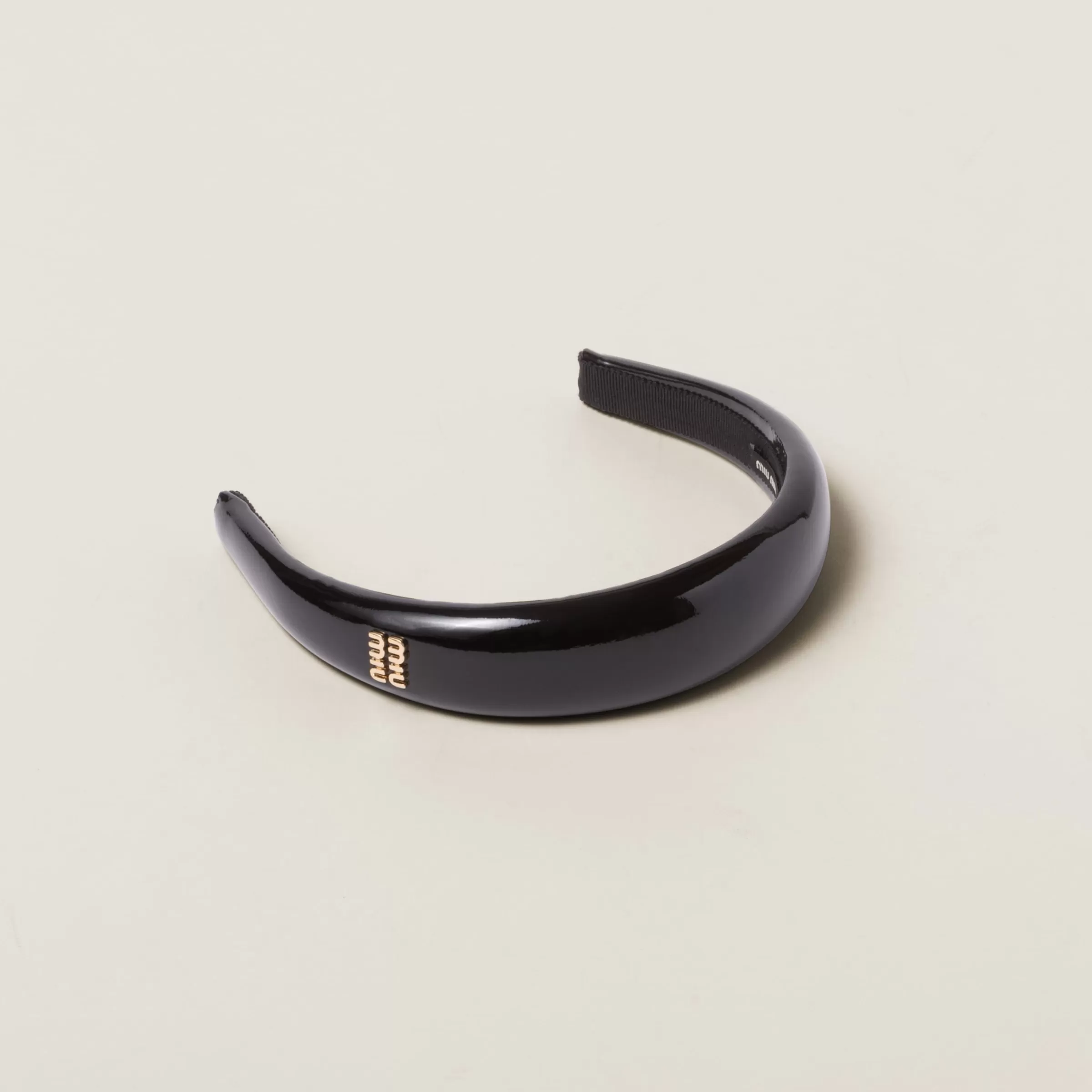 Miu Miu Patent Leather Headband |