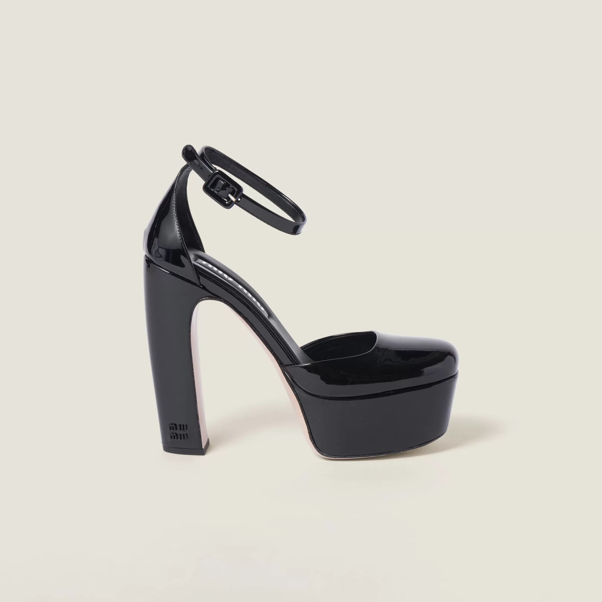 Miu Miu Patent Leather Platform Pumps |