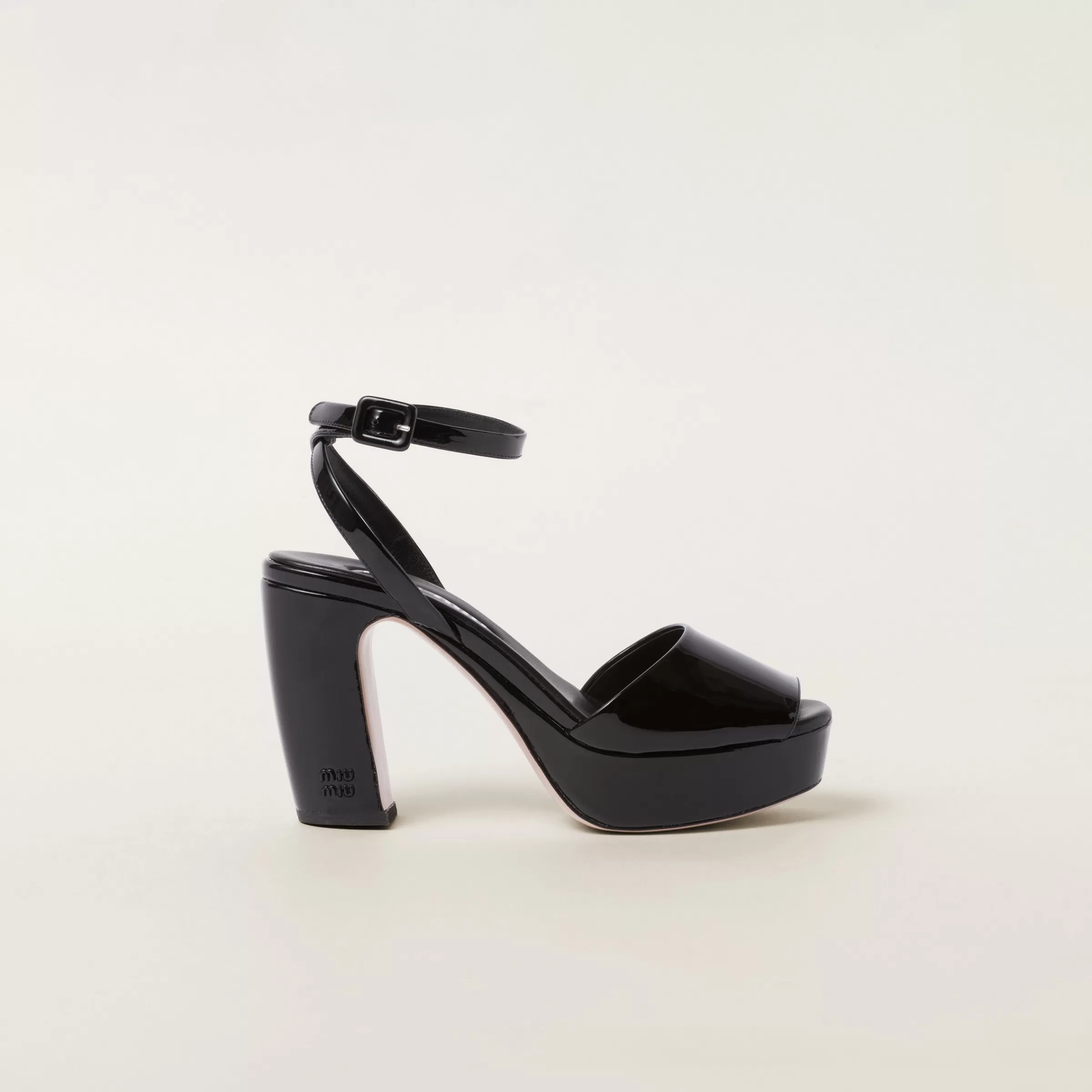 Miu Miu Patent Leather Platform Sandals |