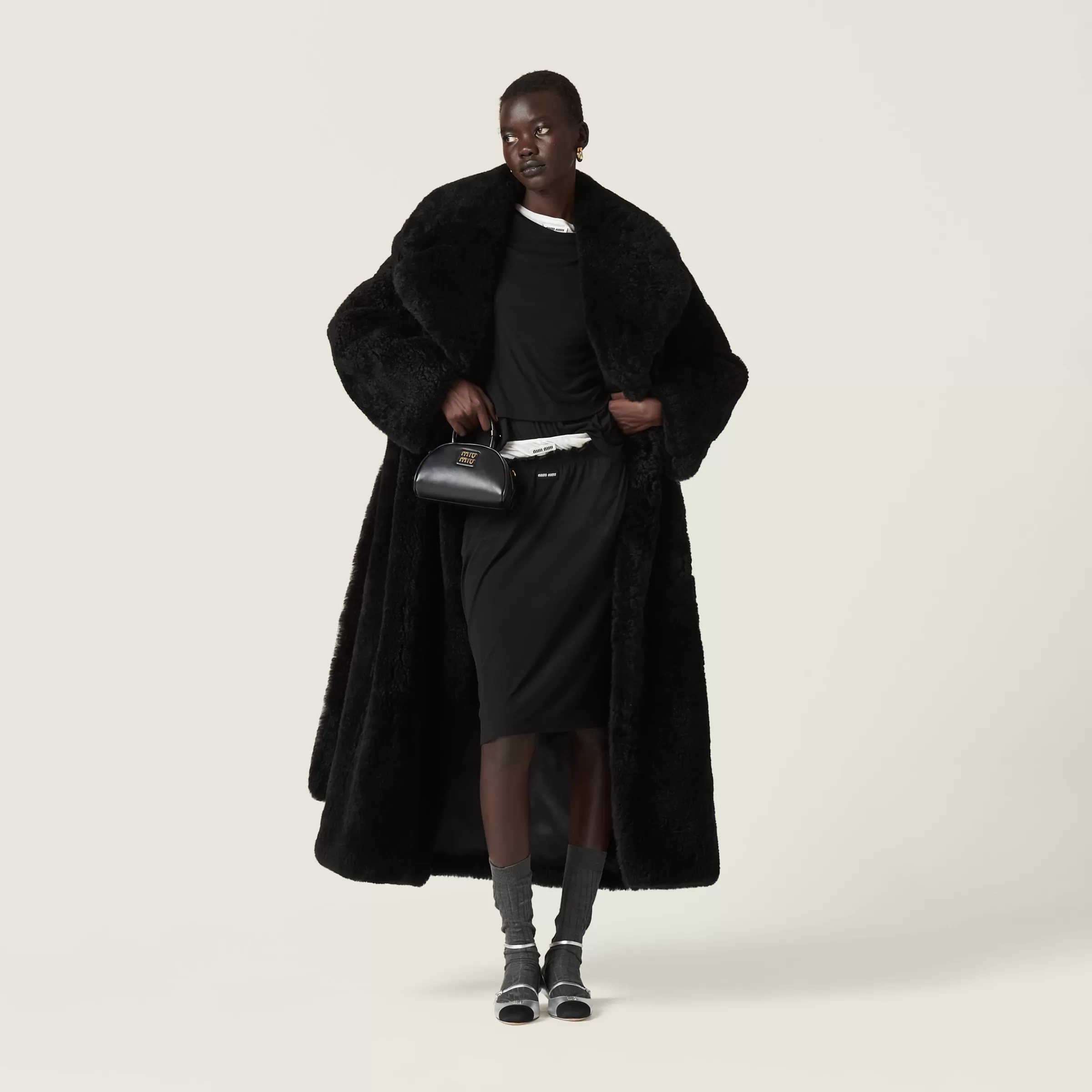 Miu Miu Ribbed Jersey Skirt |