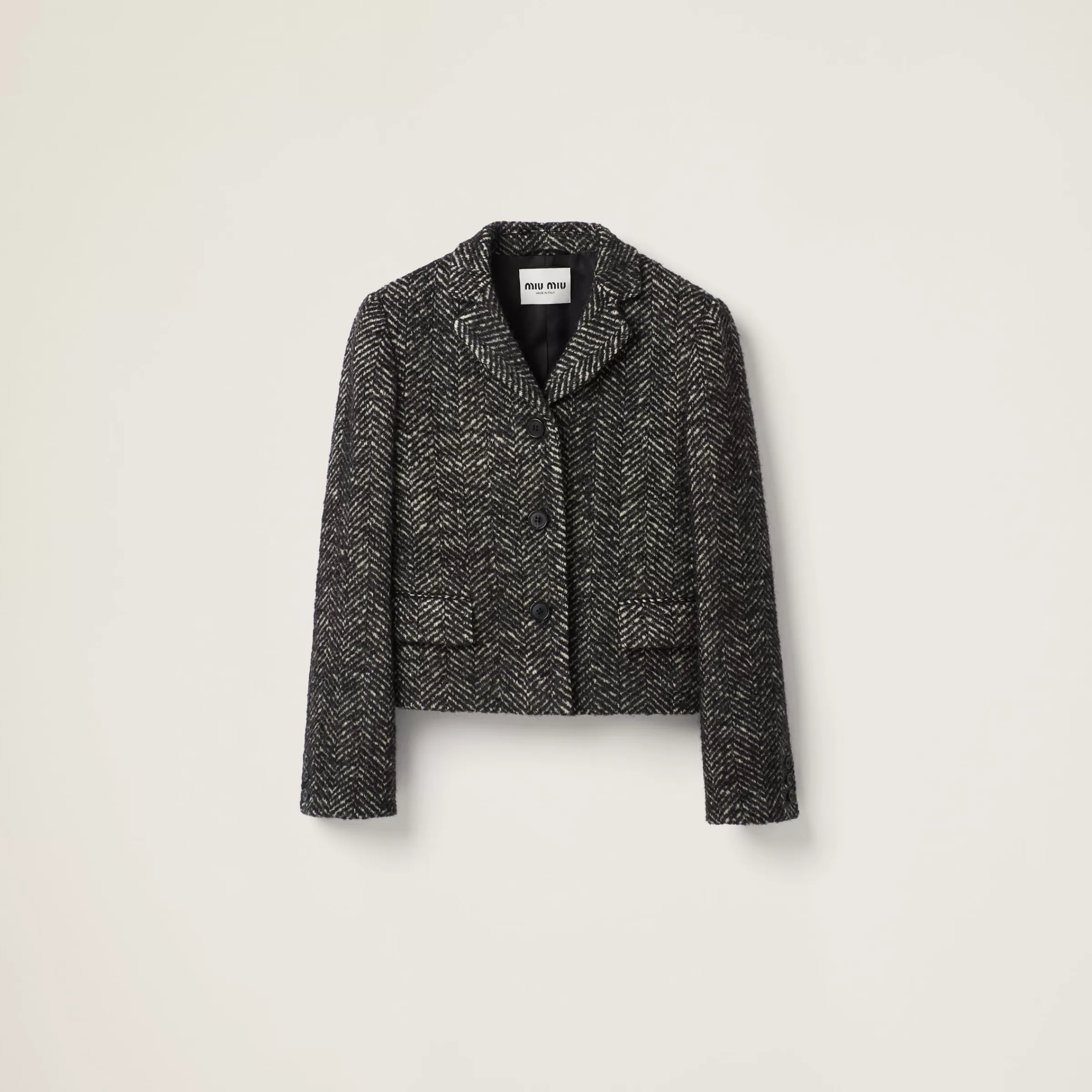 Miu Miu Single-breasted Chevron Jacket |