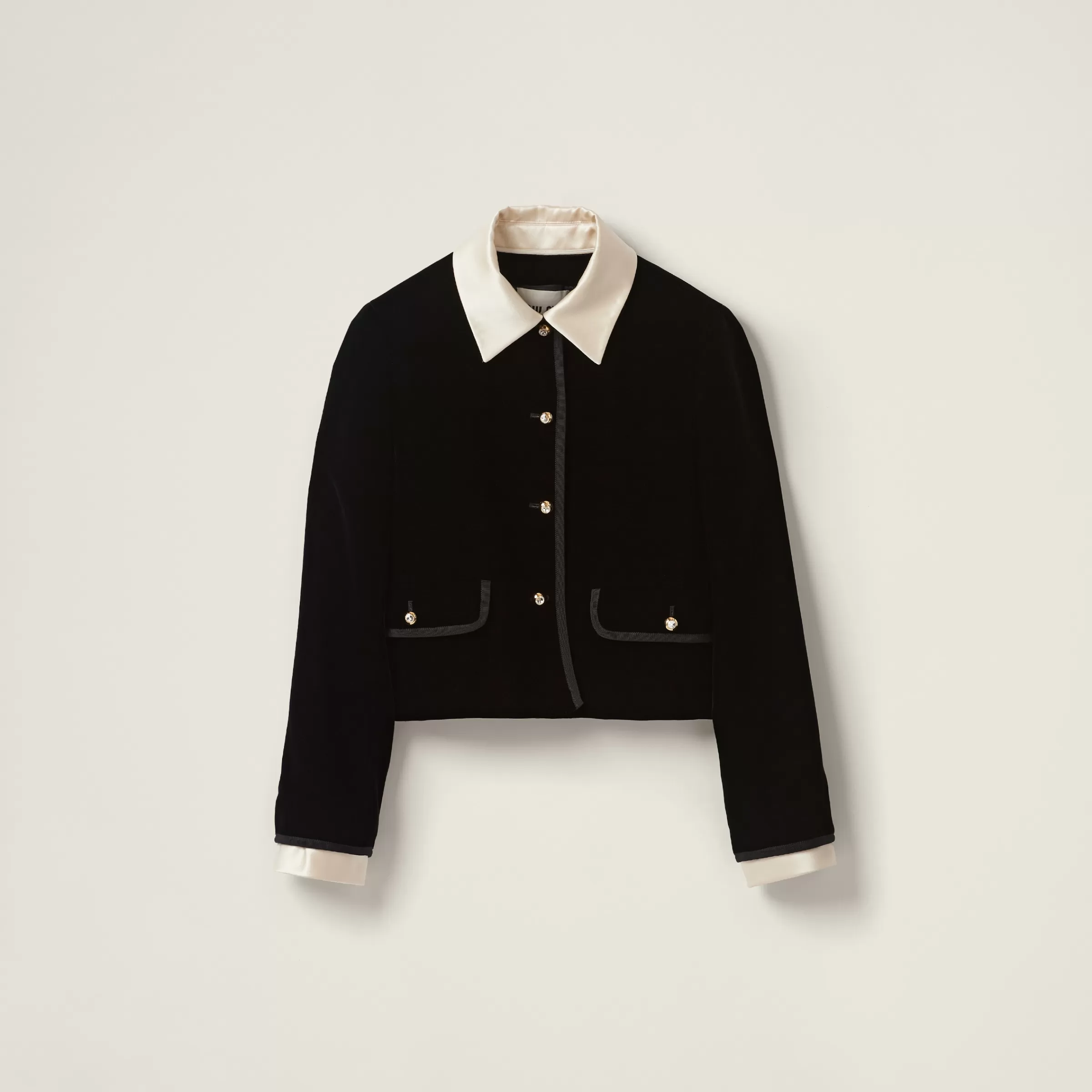 Miu Miu Single-breasted Velvet Jacket |