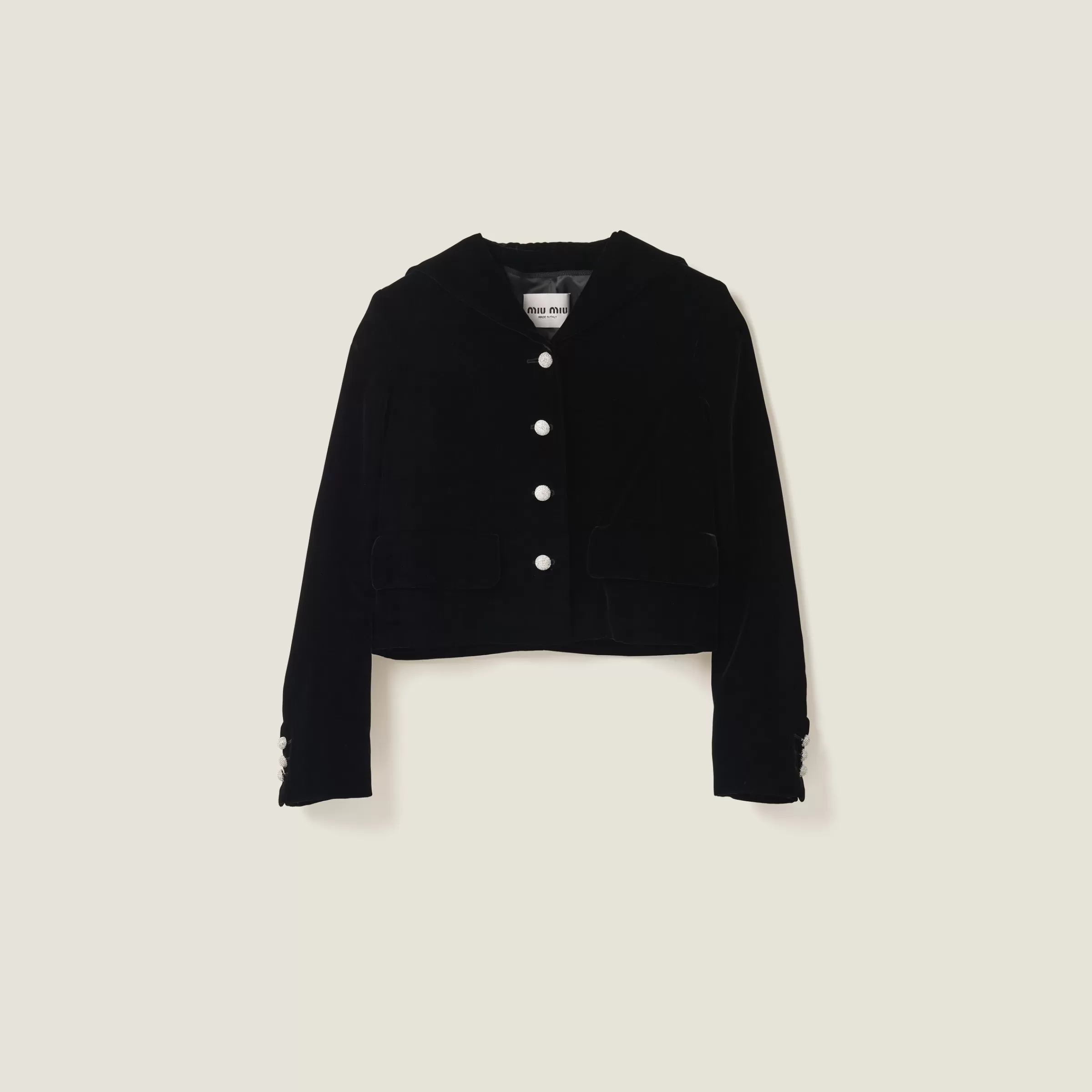 Miu Miu Single-breasted Velvet Jacket |