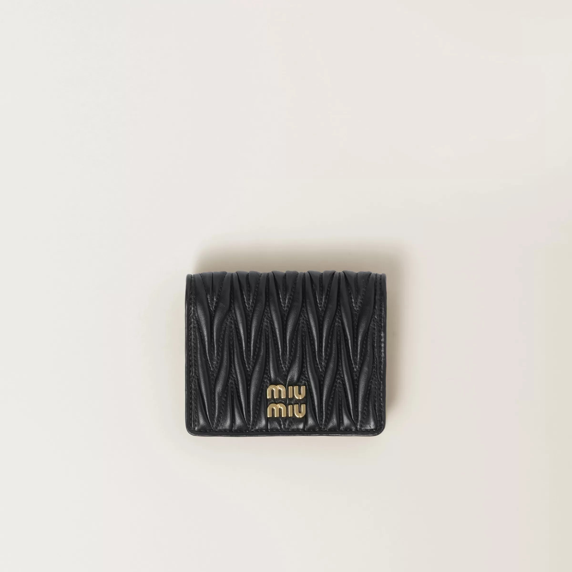 Miu Miu Small Matelassé Nappa Leather Wallet |